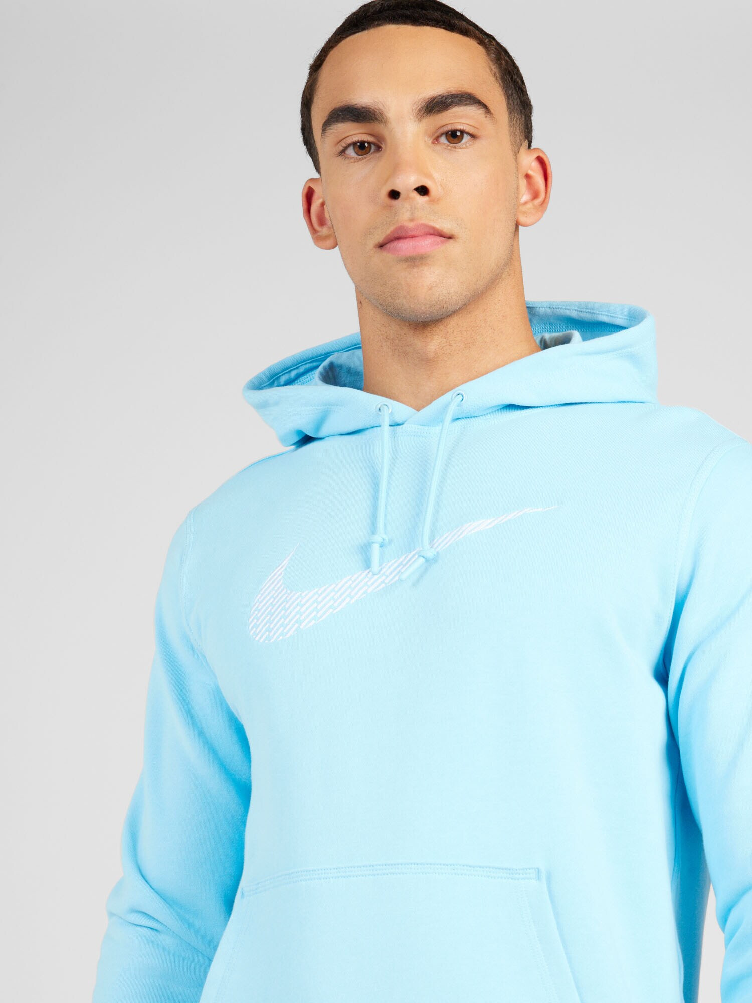 Nike Sportswear Bluză de molton azuriu / alb - Pled.ro