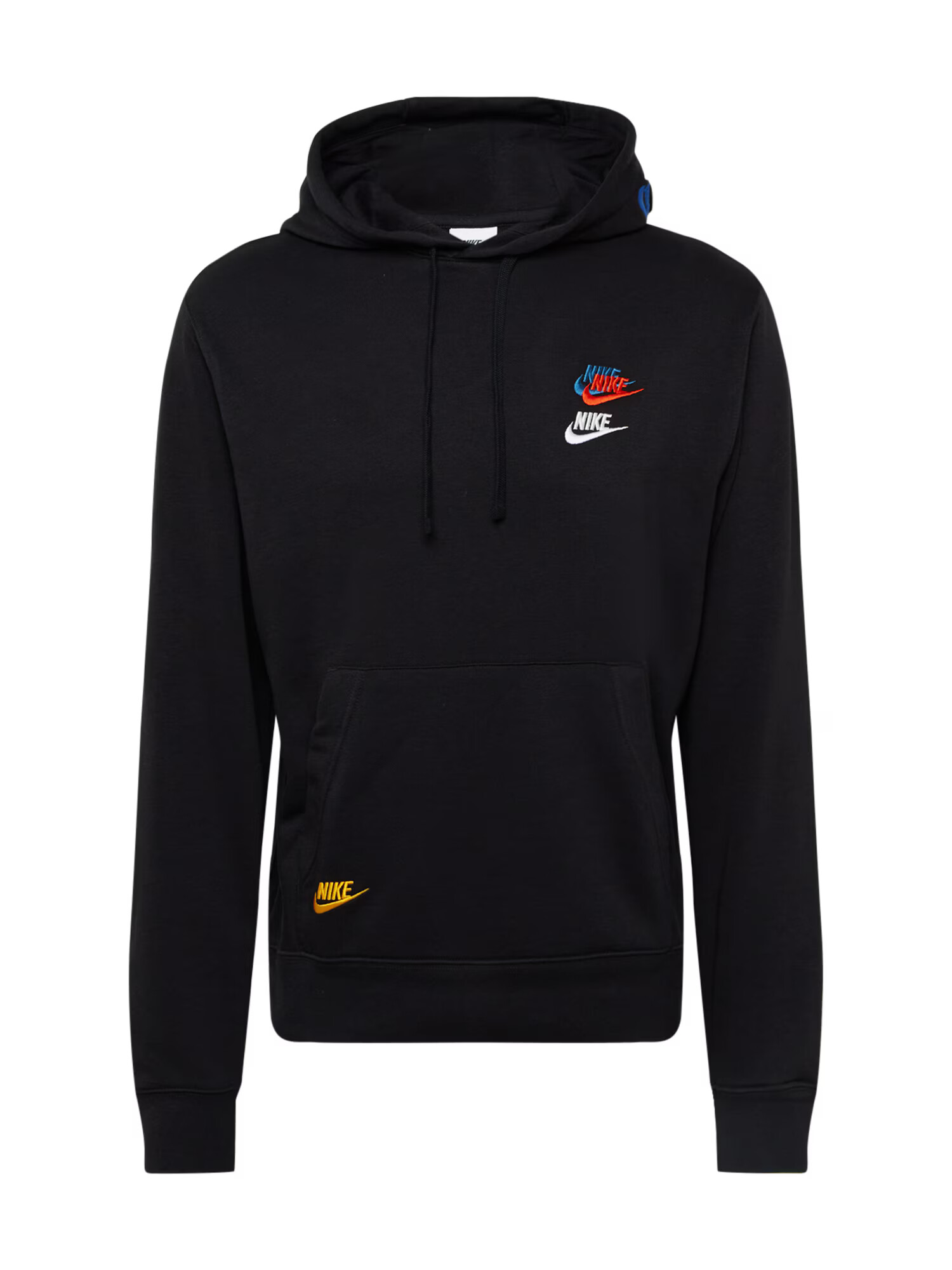 Nike Sportswear Bluză de molton azuriu / galben auriu / roșu / negru / alb - Pled.ro