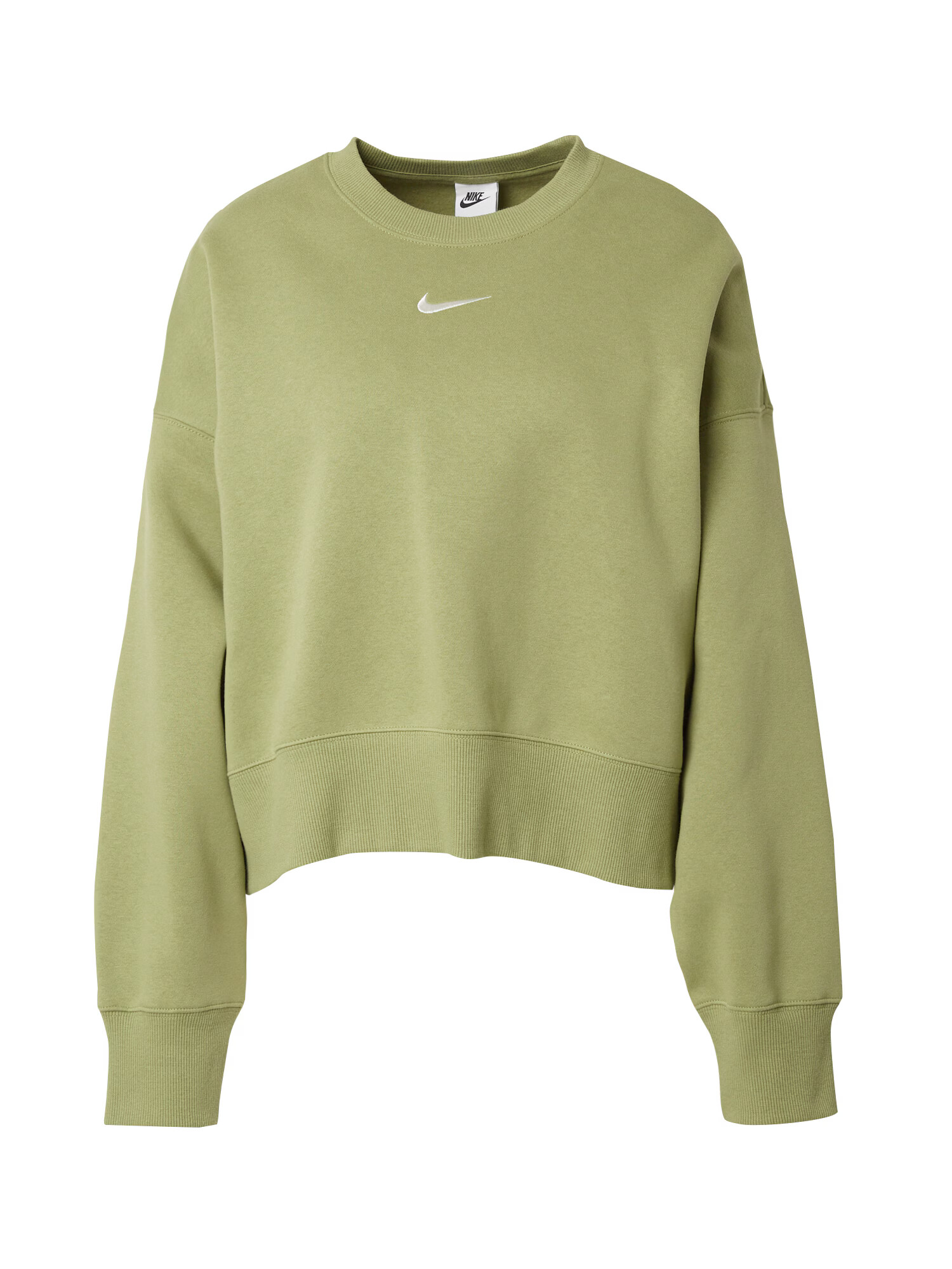 Nike Sportswear Bluză de molton 'Phoenix Fleece' bej / verde măr - Pled.ro