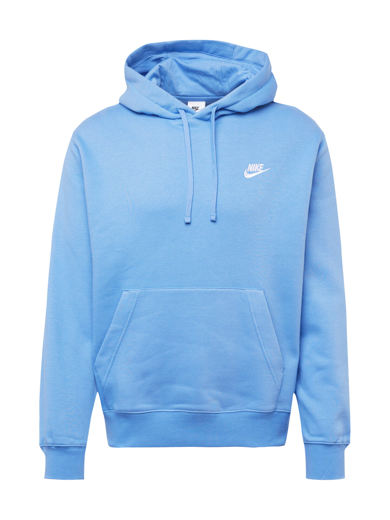 Nike Sportswear Bluză de molton 'Club Fleece' azuriu / alb - Pled.ro