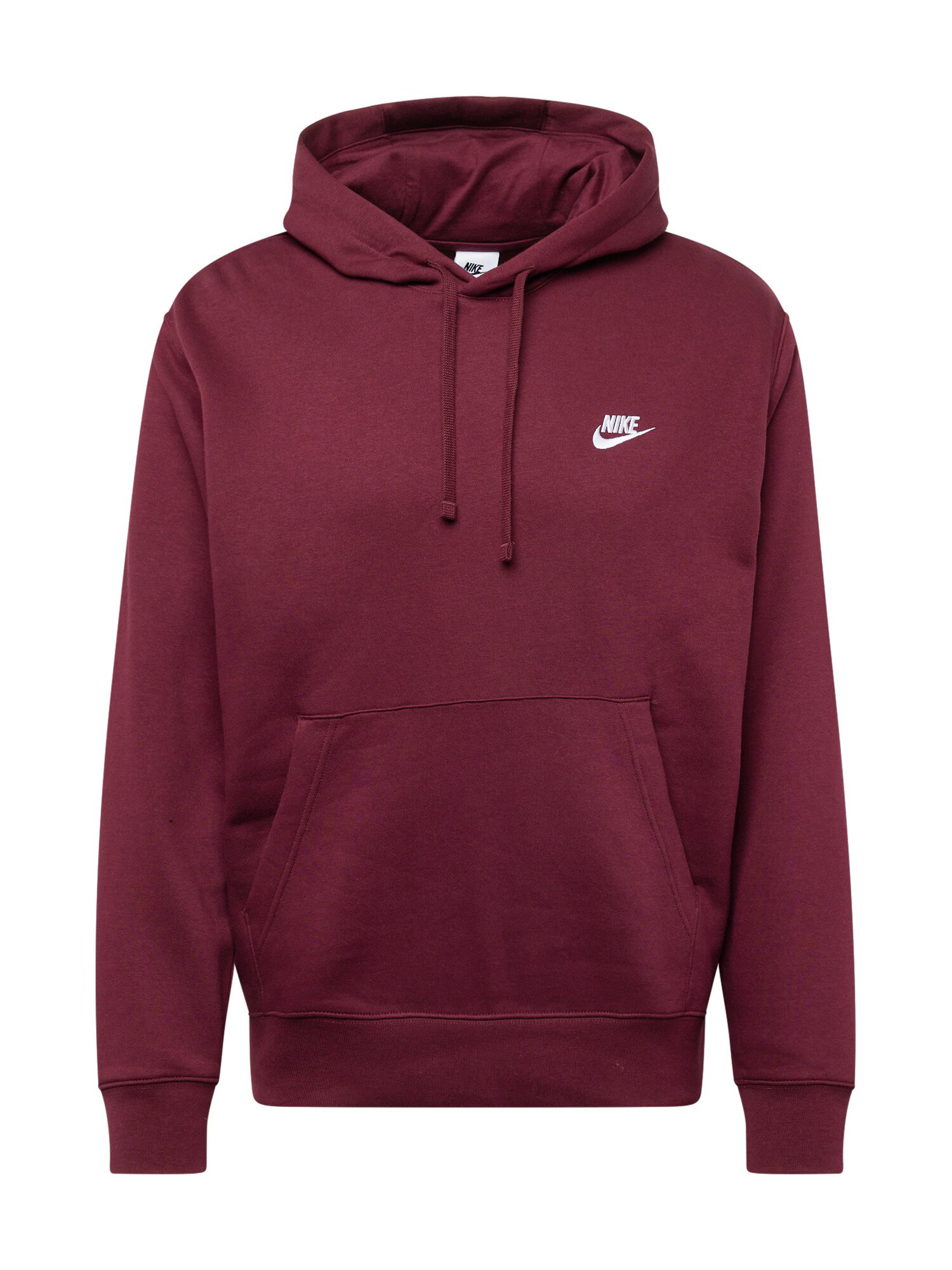 Nike Sportswear Bluză de molton 'Club Fleece' ciocolatiu / alb murdar - Pled.ro