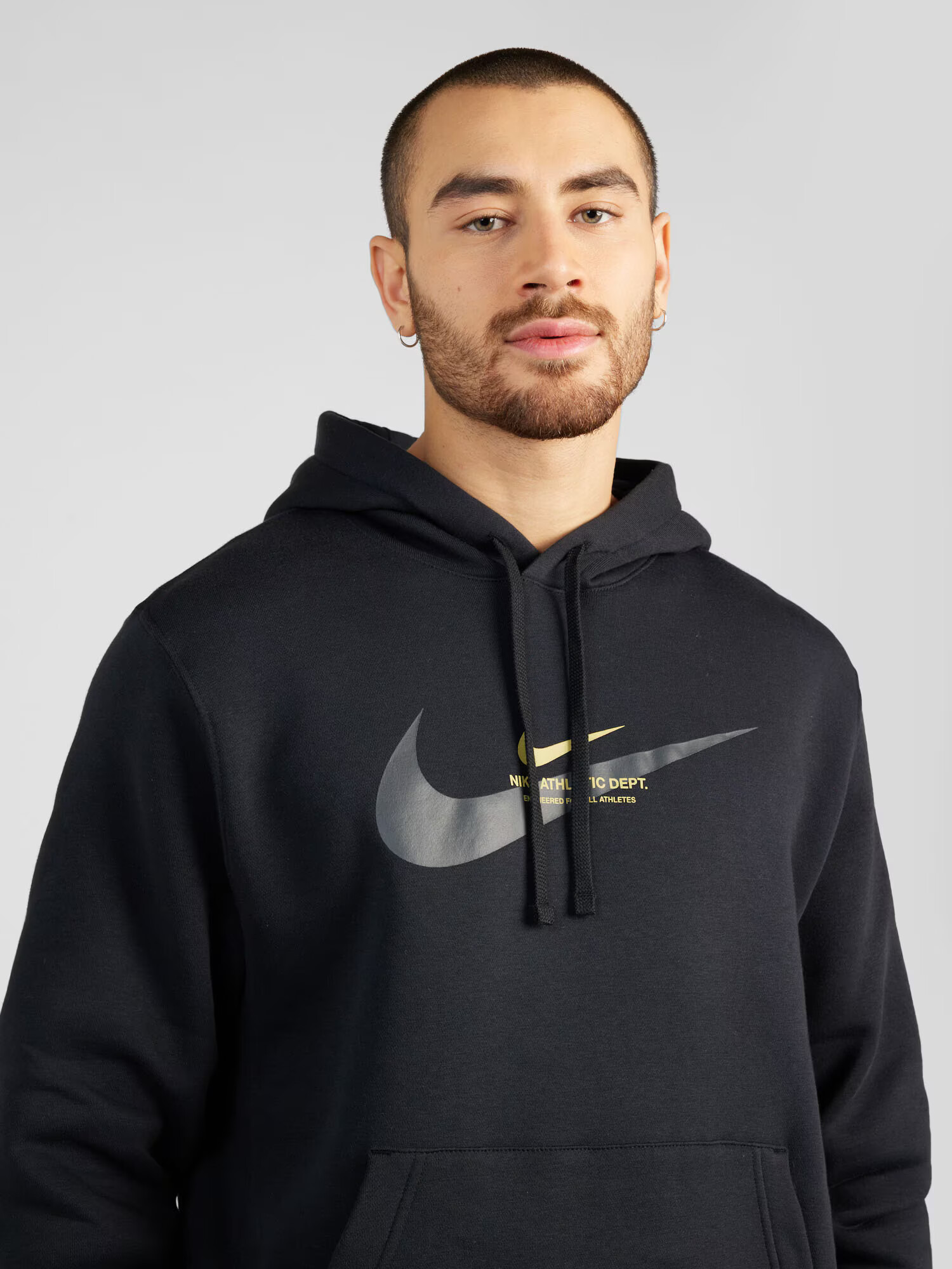 Nike Sportswear Bluză de molton galben / negru - Pled.ro