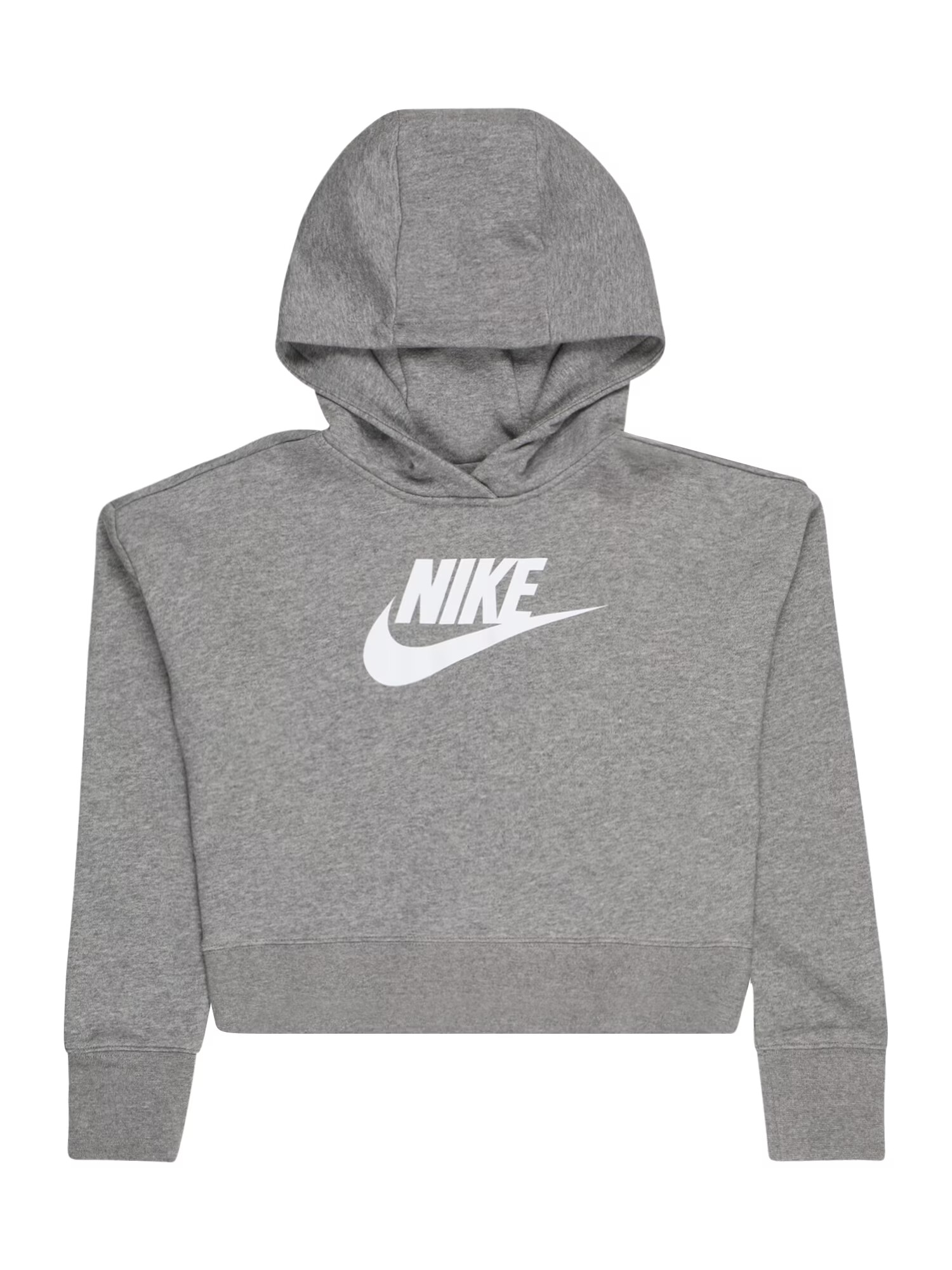 Nike Sportswear Bluză de molton gri amestecat / alb - Pled.ro