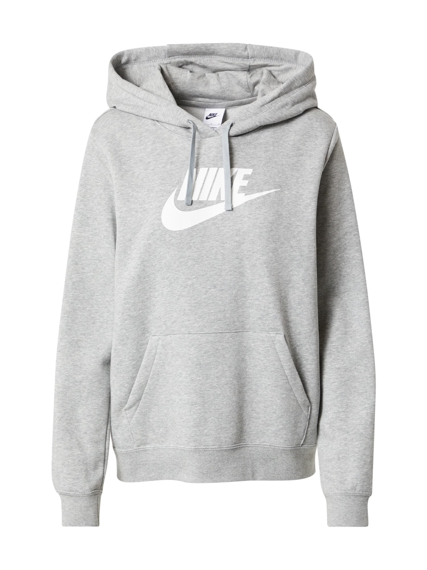 Nike Sportswear Bluză de molton gri amestecat / alb - Pled.ro