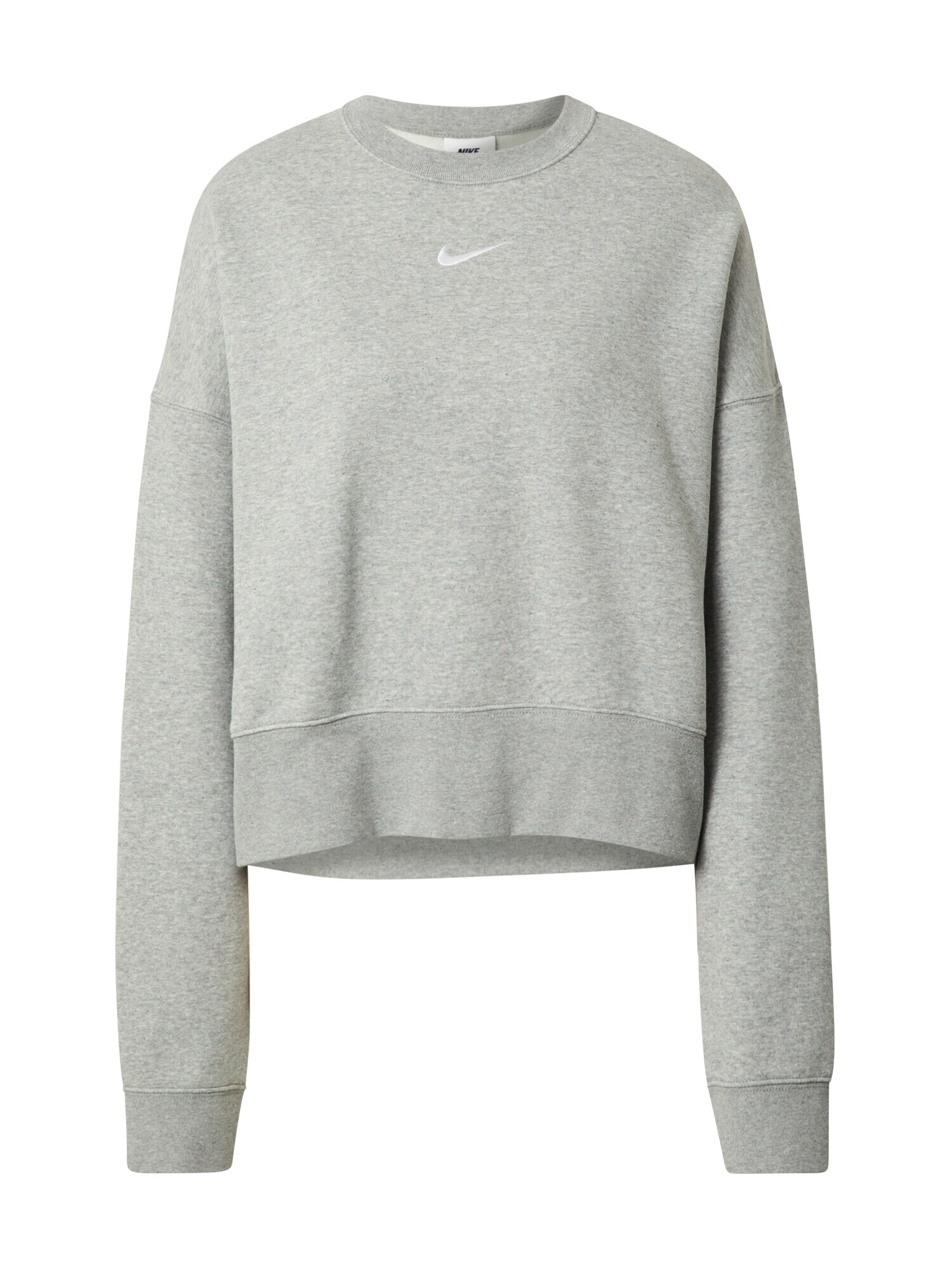 Nike Sportswear Bluză de molton gri deschis / alb - Pled.ro