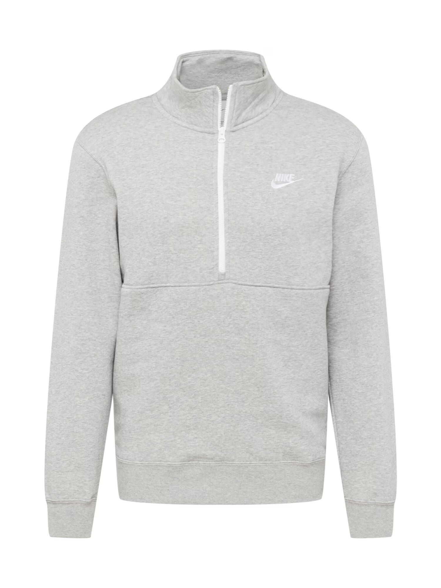 Nike Sportswear Bluză de molton gri deschis / alb - Pled.ro