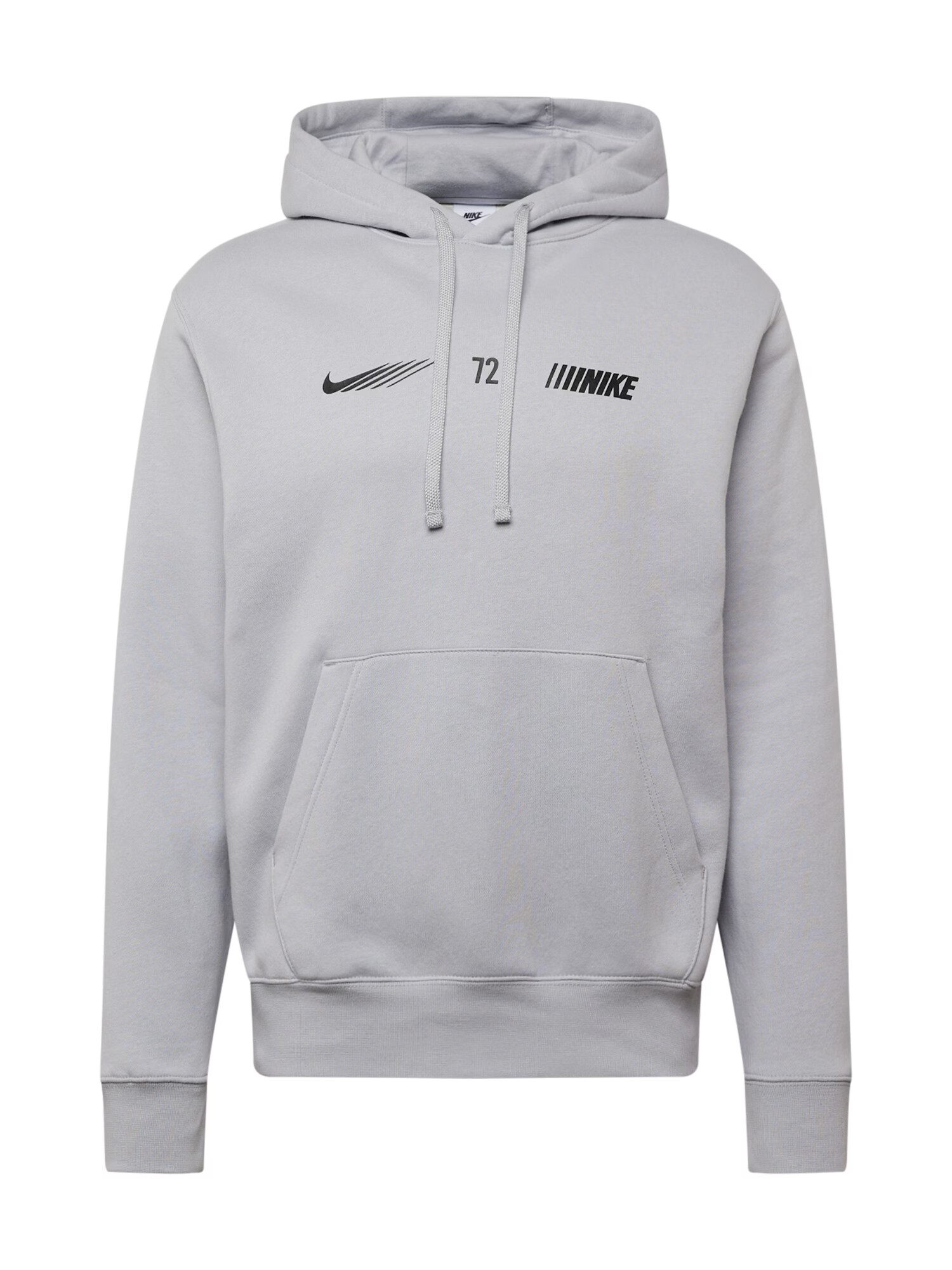 Nike Sportswear Bluză de molton gri deschis / negru - Pled.ro