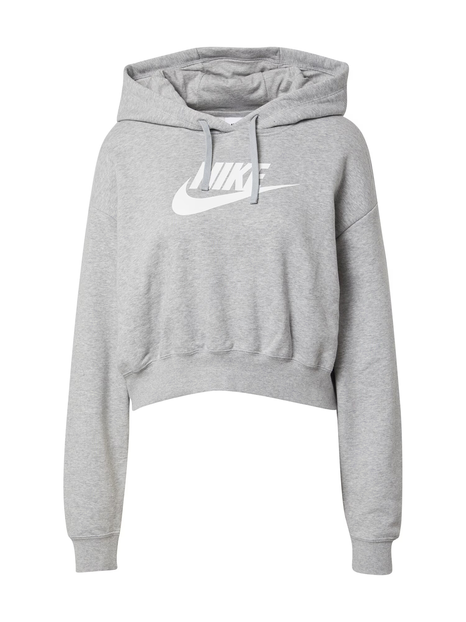 Nike Sportswear Bluză de molton gri amestecat / alb - Pled.ro