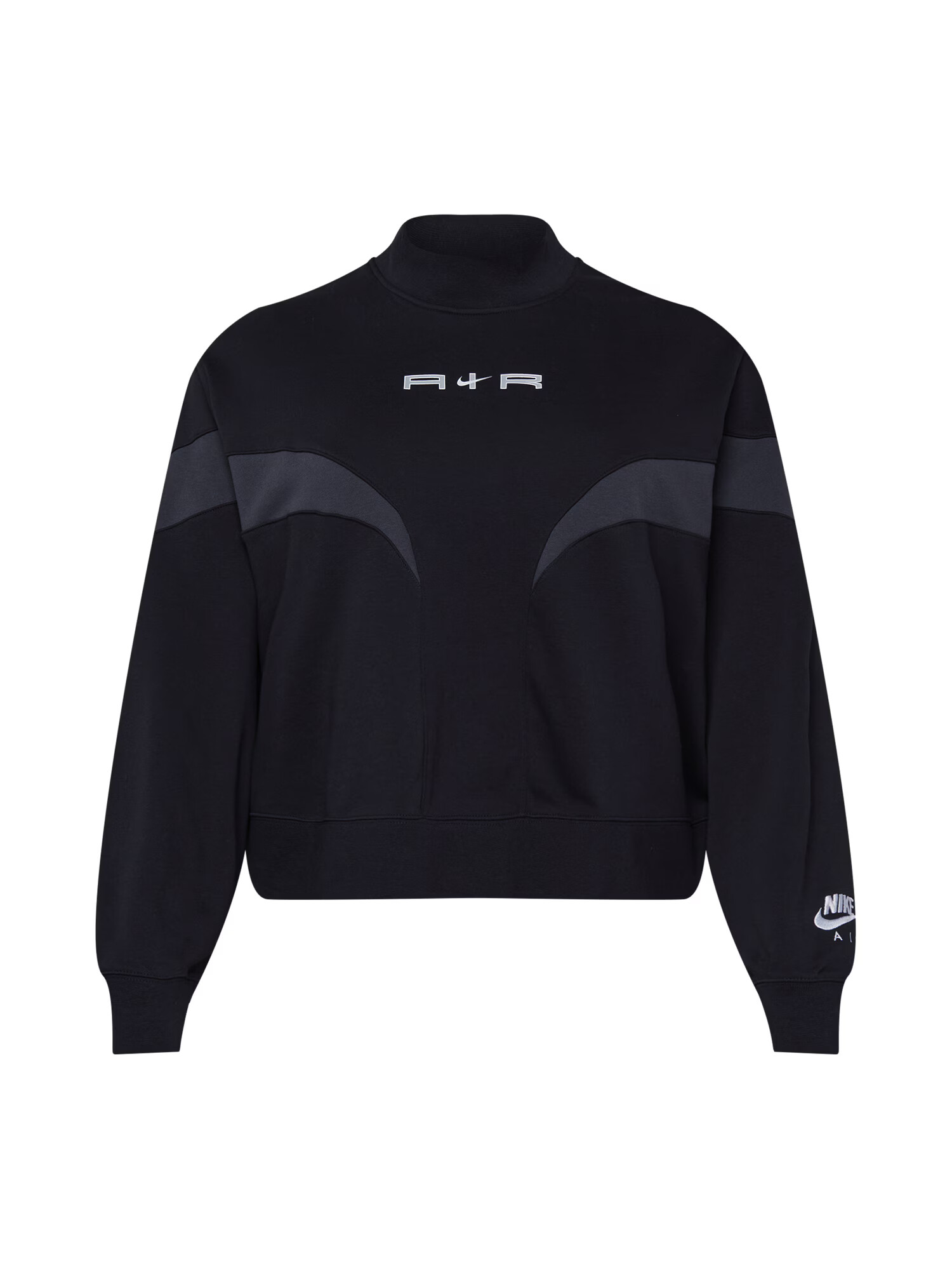 Nike Sportswear Bluză de molton gri închis / negru / alb - Pled.ro