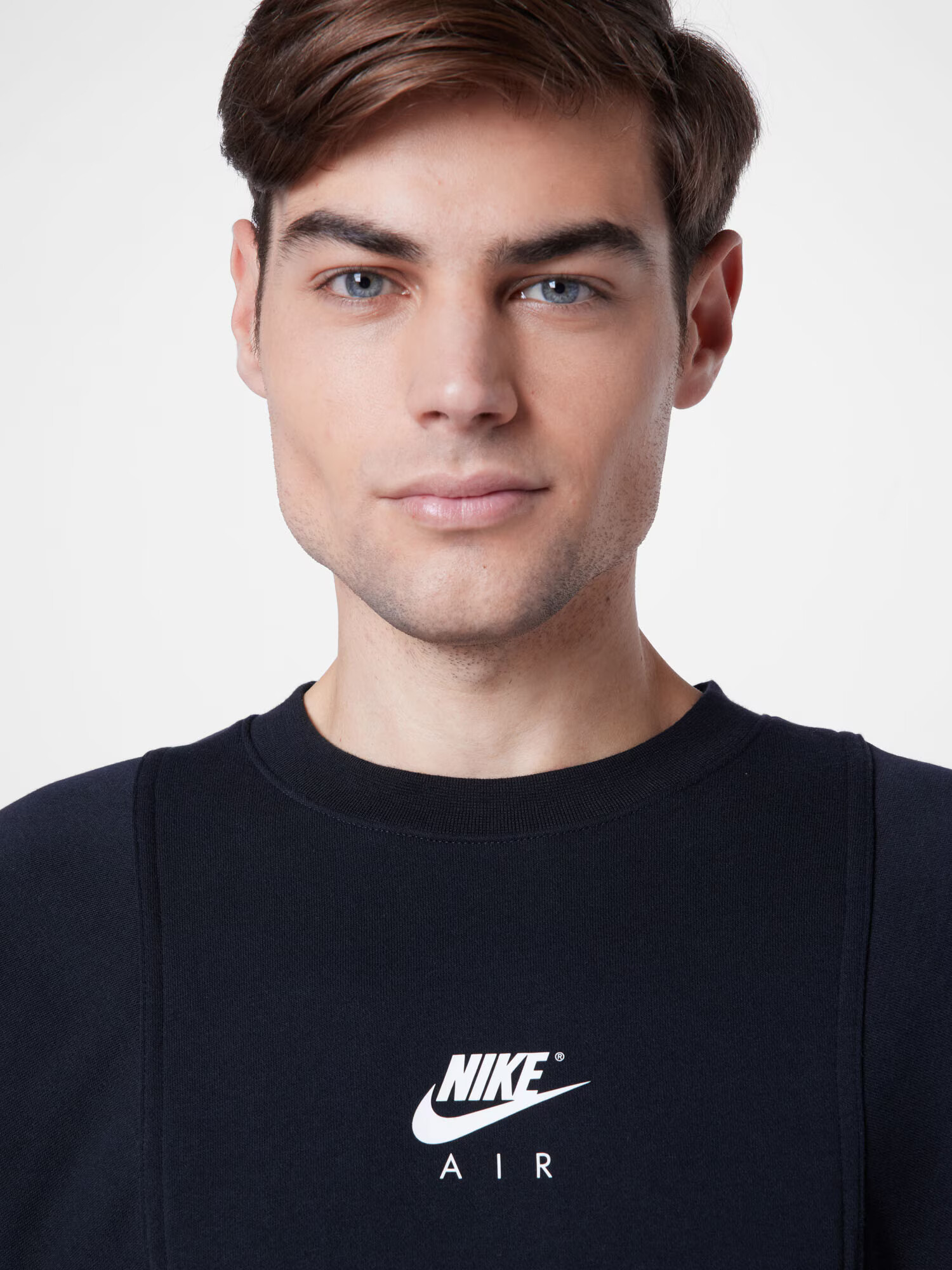 Nike Sportswear Bluză de molton gri închis / negru / alb - Pled.ro