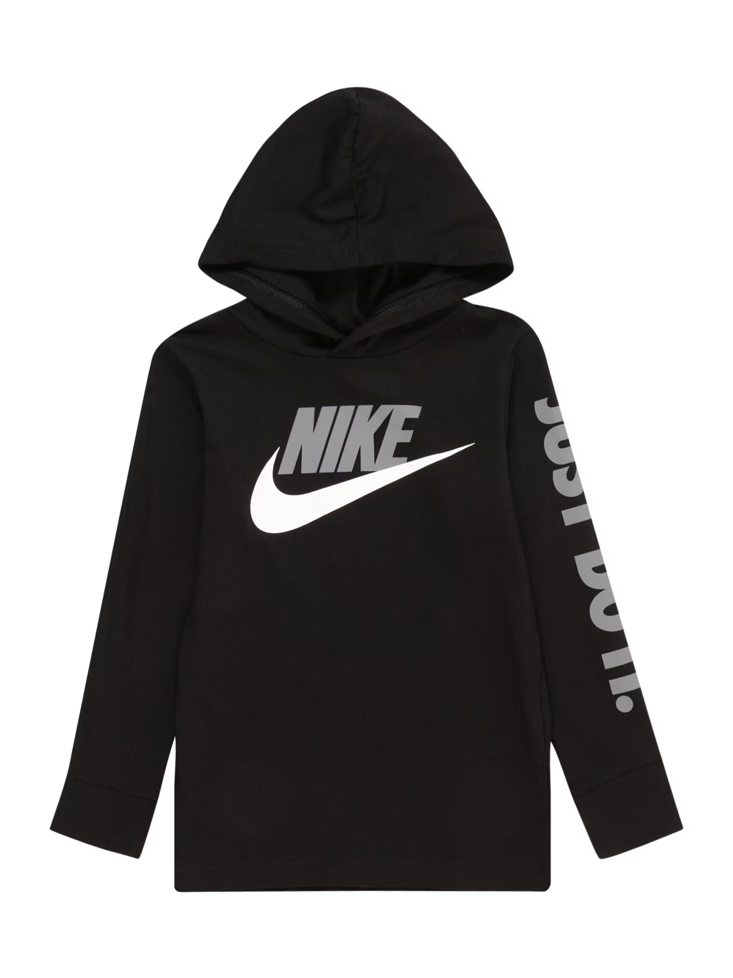 Nike Sportswear Bluză de molton gri / negru / alb - Pled.ro