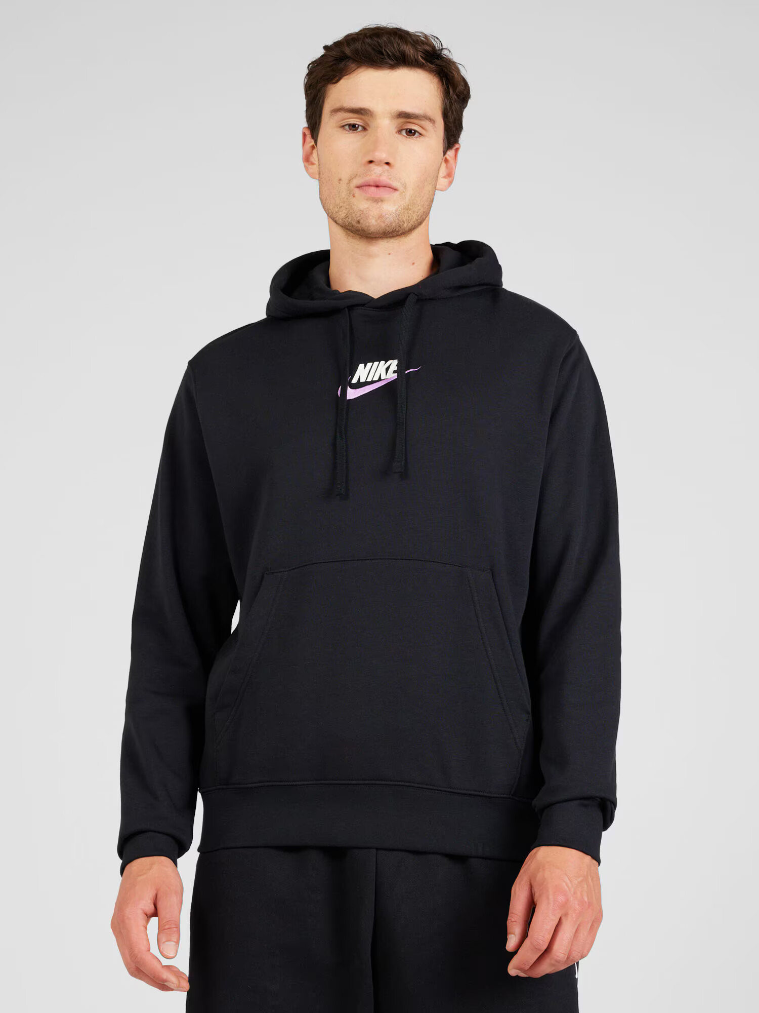 Nike Sportswear Bluză de molton lila / negru / alb - Pled.ro