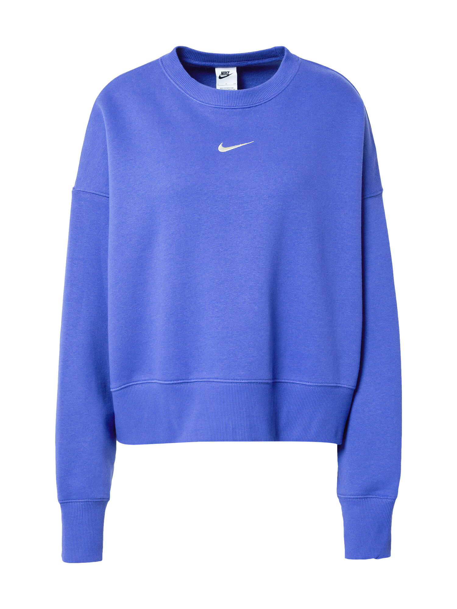 Nike Sportswear Bluză de molton 'Phoenix Fleece' mov neon / alb - Pled.ro