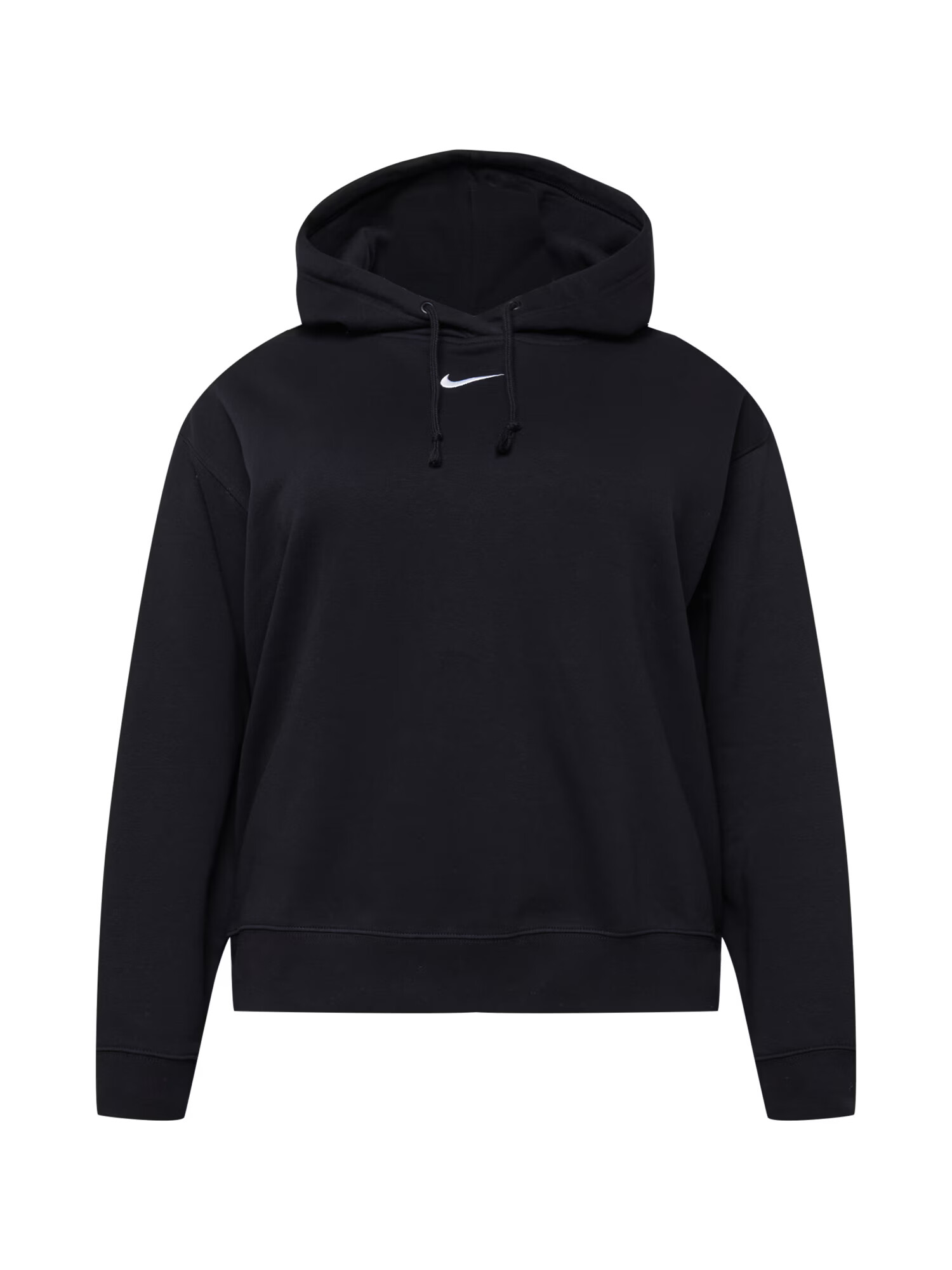 Nike Sportswear Bluză de molton negru / alb - Pled.ro