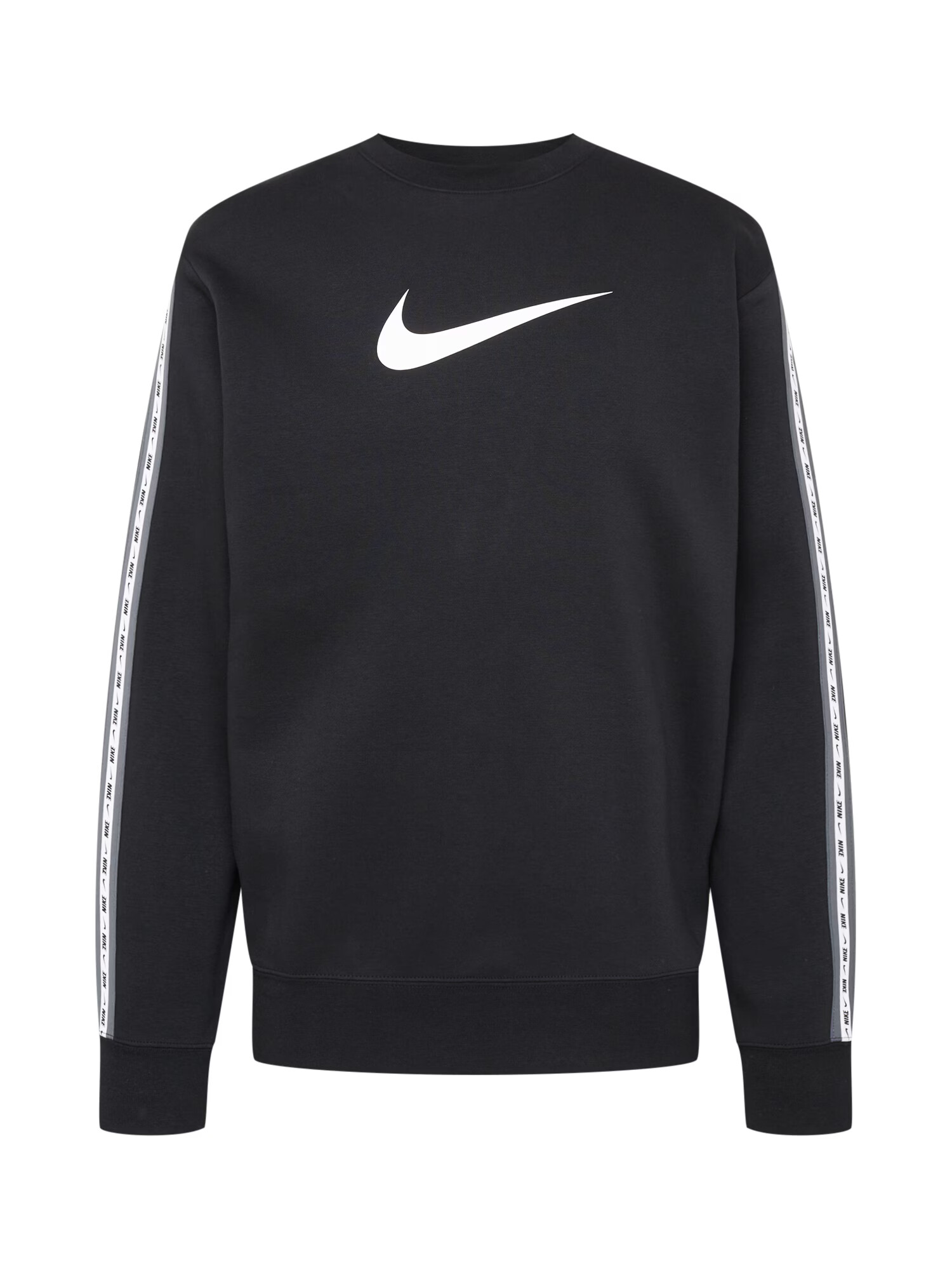 Nike Sportswear Bluză de molton negru / alb - Pled.ro