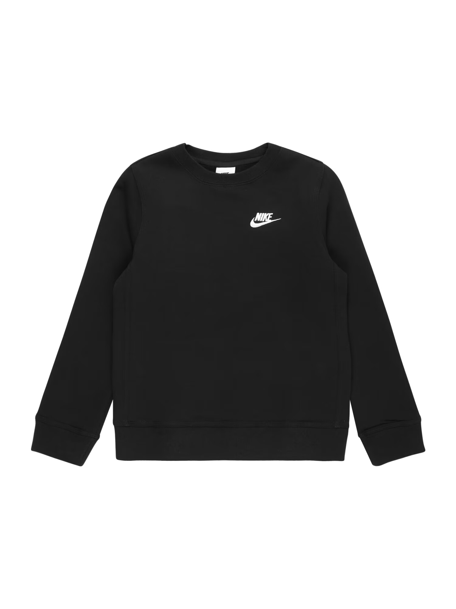 Nike Sportswear Bluză de molton negru / alb - Pled.ro