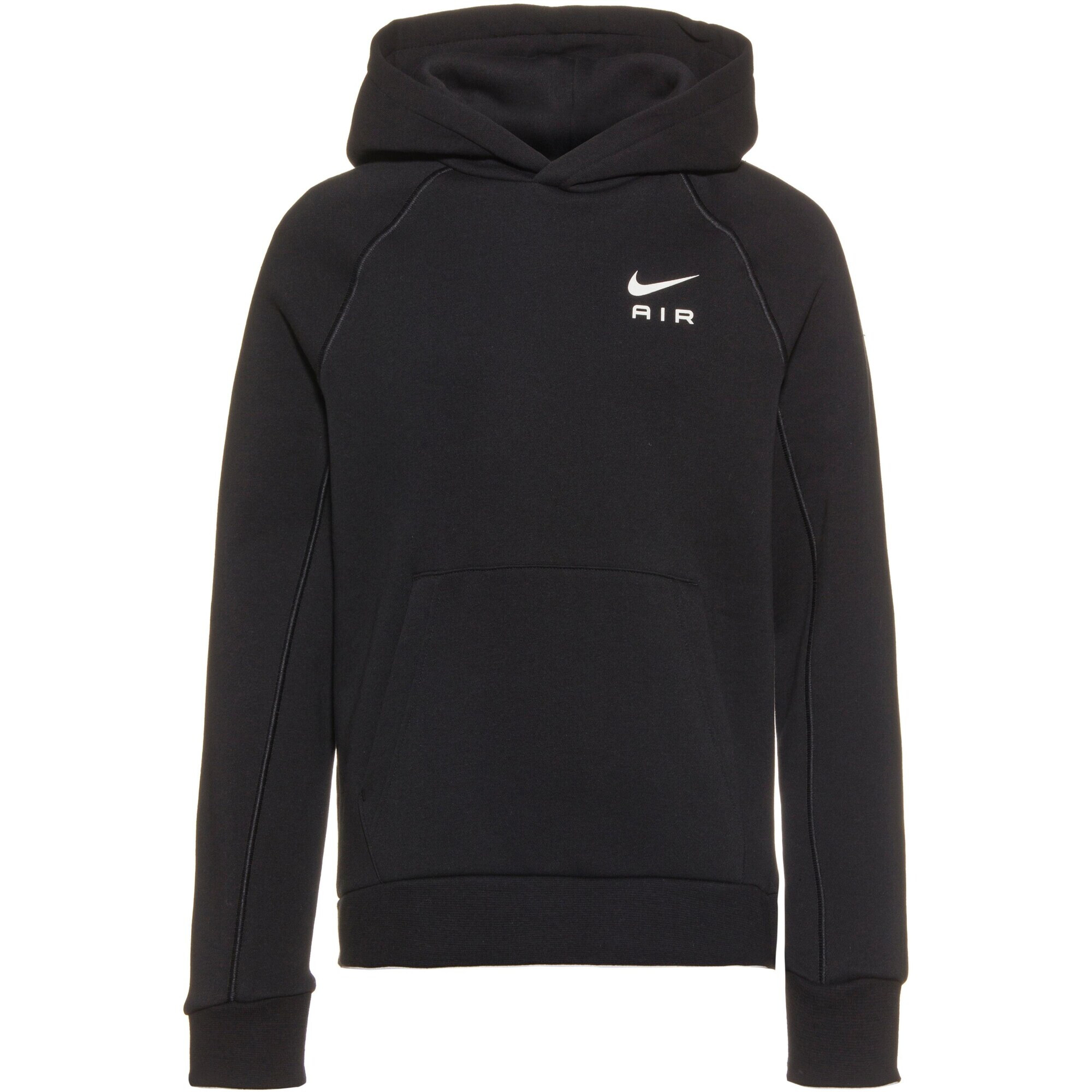 Nike Sportswear Bluză de molton negru / alb - Pled.ro