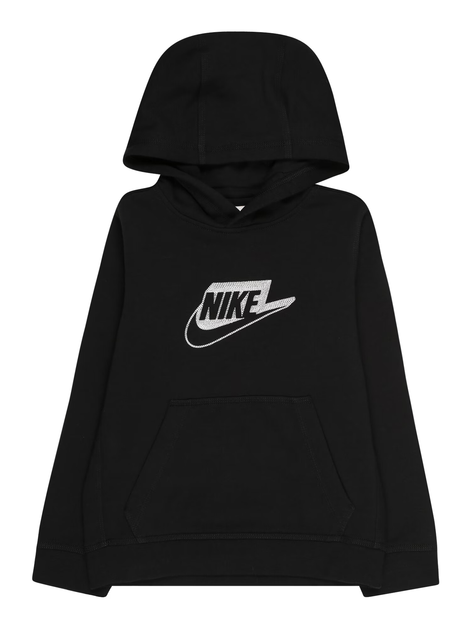 Nike Sportswear Bluză de molton negru / alb - Pled.ro