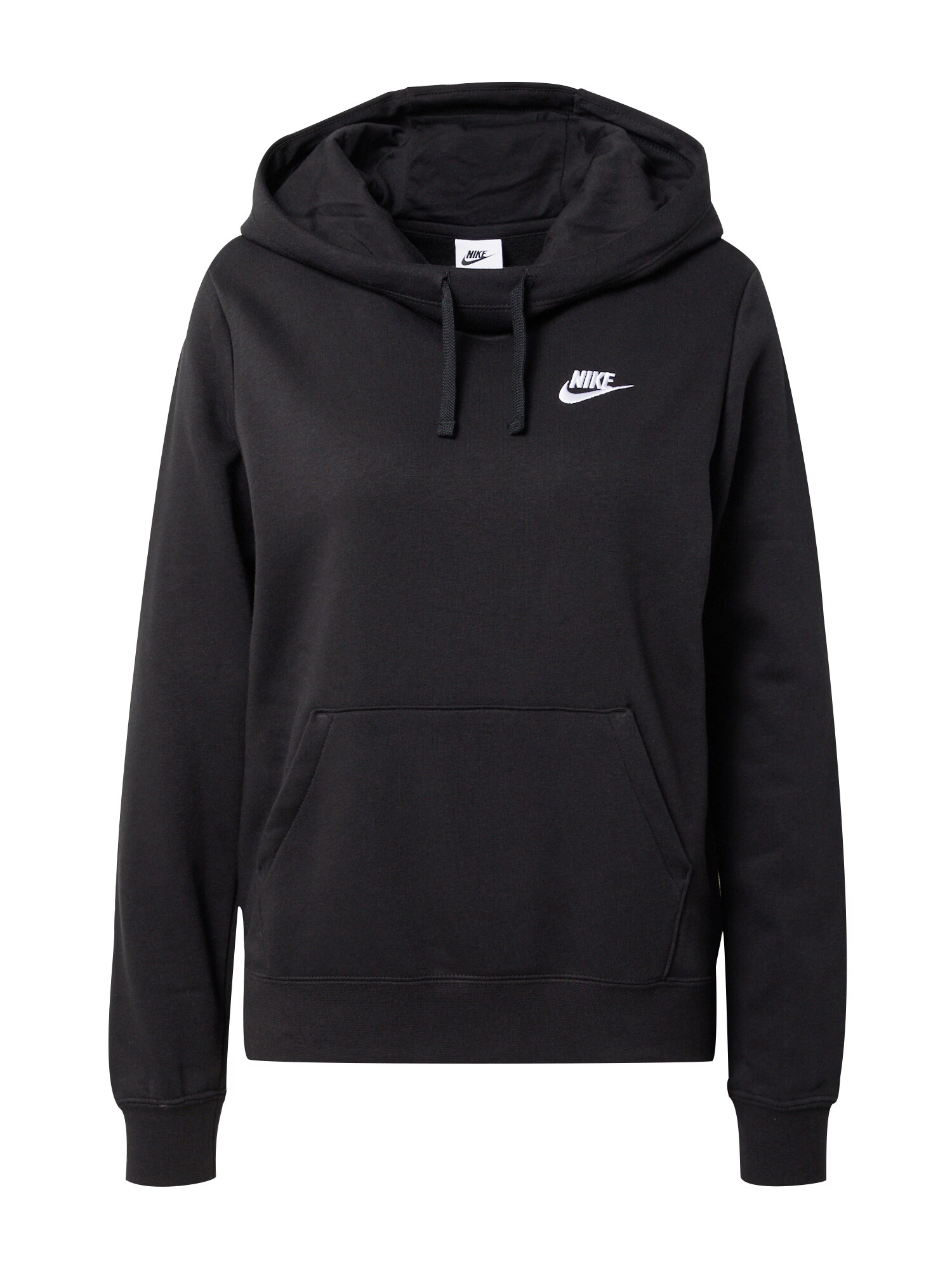 Nike Sportswear Bluză de molton negru / alb - Pled.ro