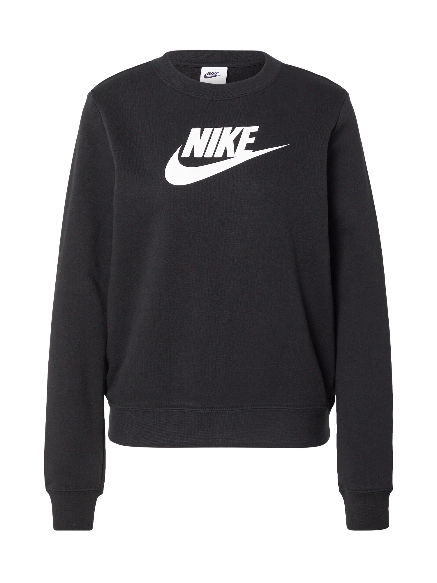 Nike Sportswear Bluză de molton negru / alb - Pled.ro