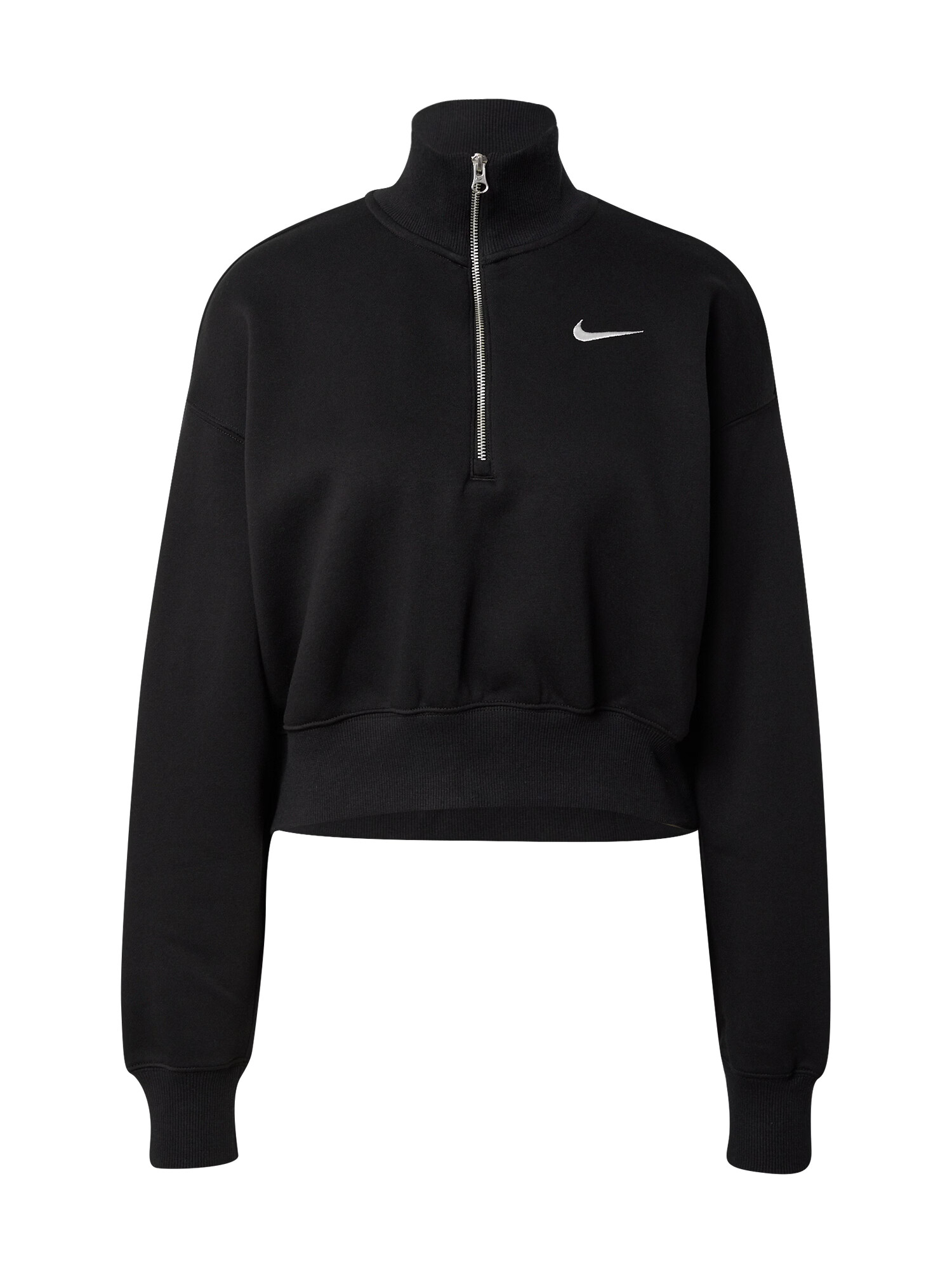 Nike Sportswear Bluză de molton negru / alb - Pled.ro