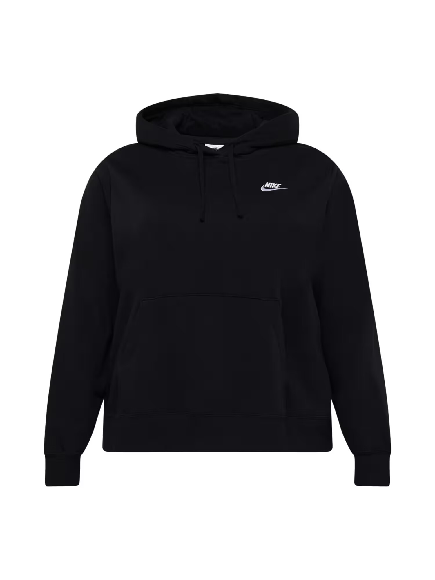 Nike Sportswear Bluză de molton negru / alb - Pled.ro