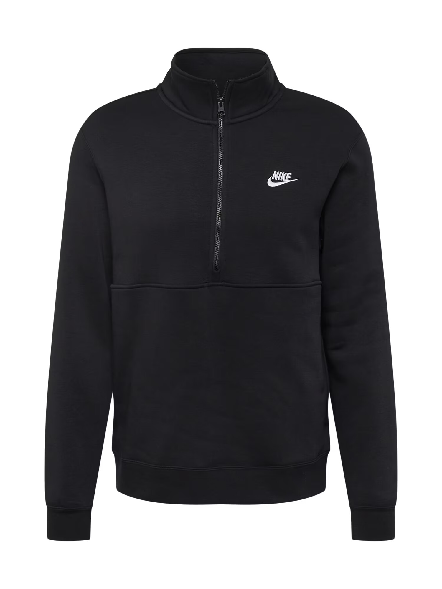 Nike Sportswear Bluză de molton negru / alb - Pled.ro