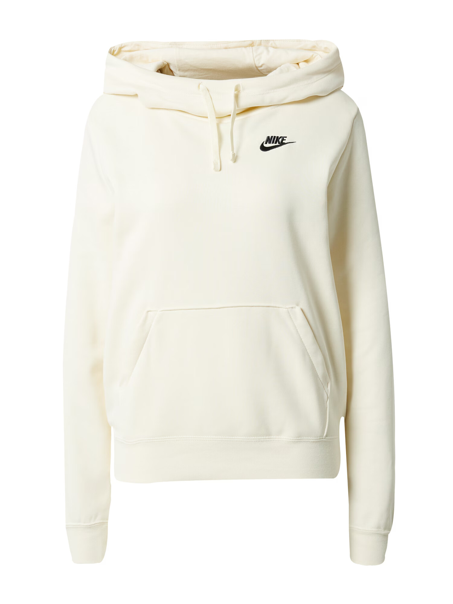 Nike Sportswear Bluză de molton negru / alb natural - Pled.ro