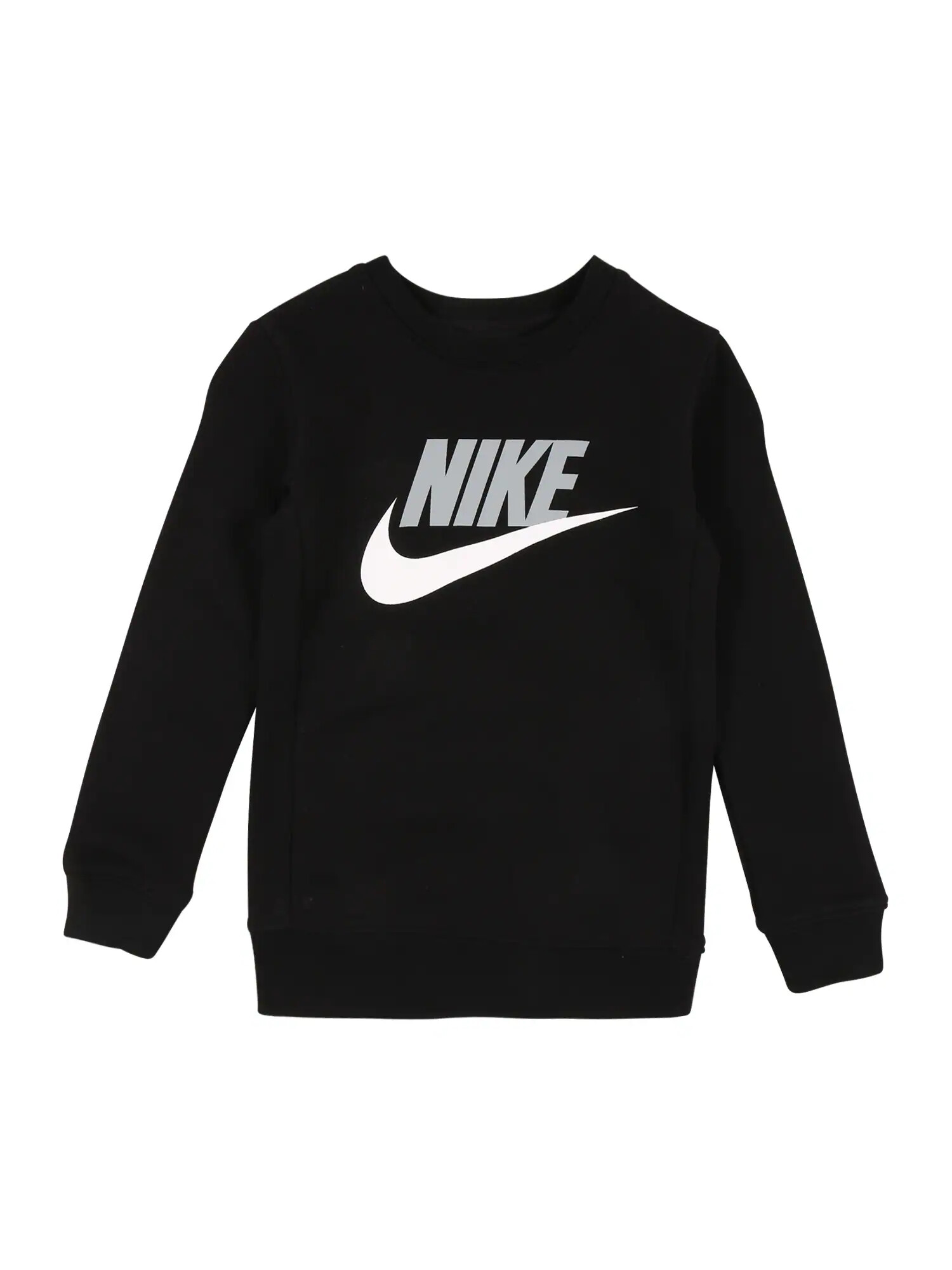 Nike Sportswear Bluză de molton negru / alb - Pled.ro