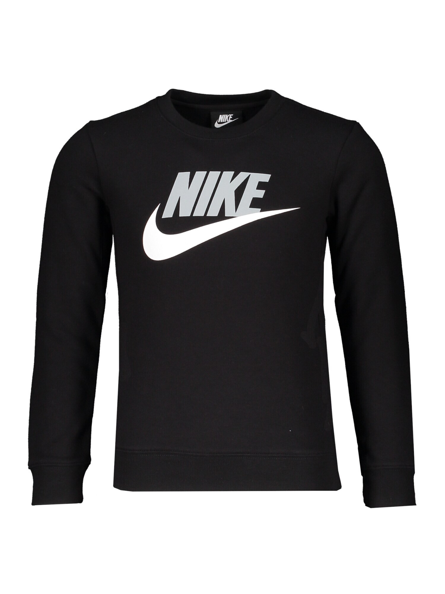 Nike Sportswear Bluză de molton negru / alb - Pled.ro