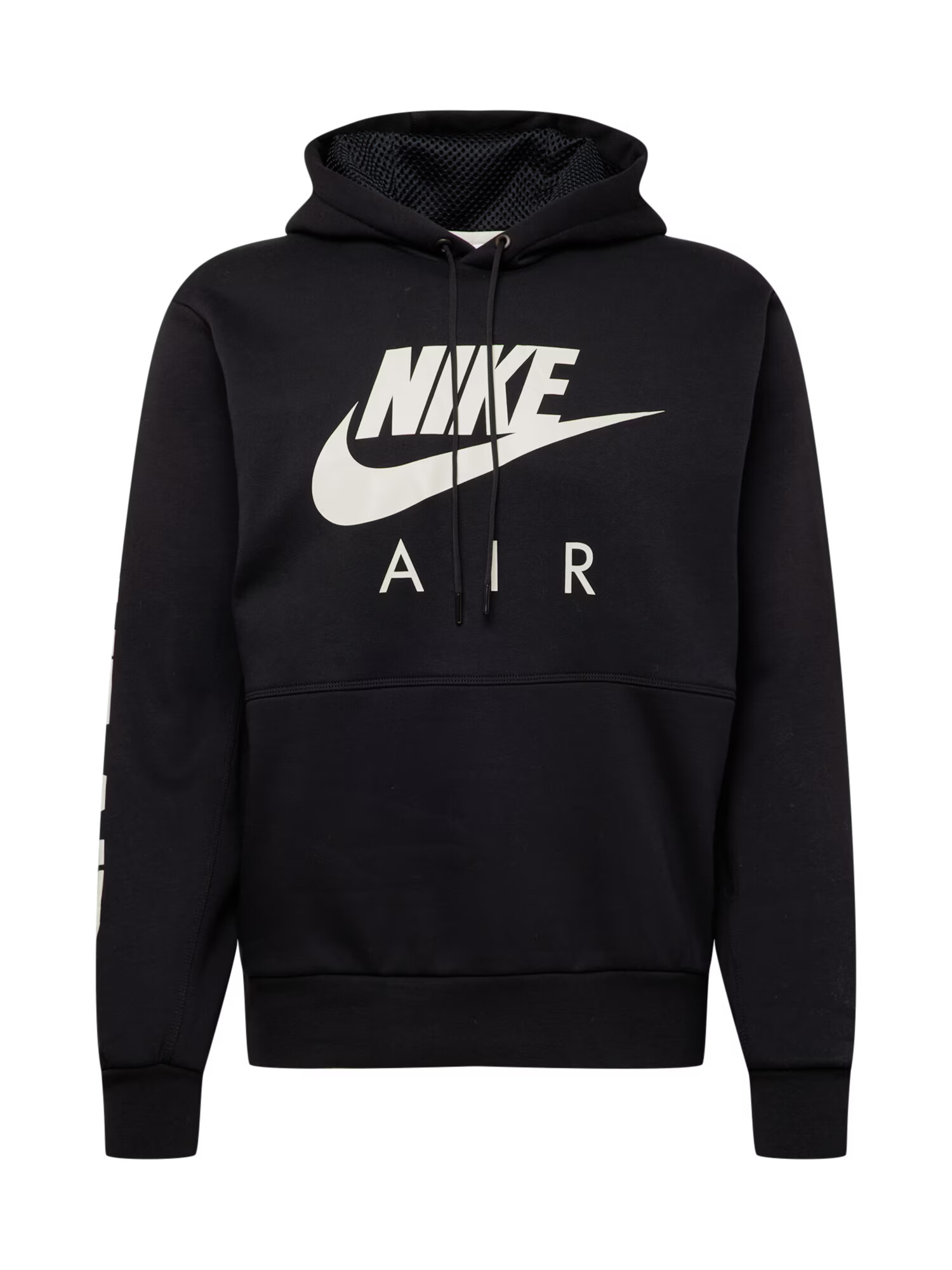 Nike Sportswear Bluză de molton negru / alb - Pled.ro