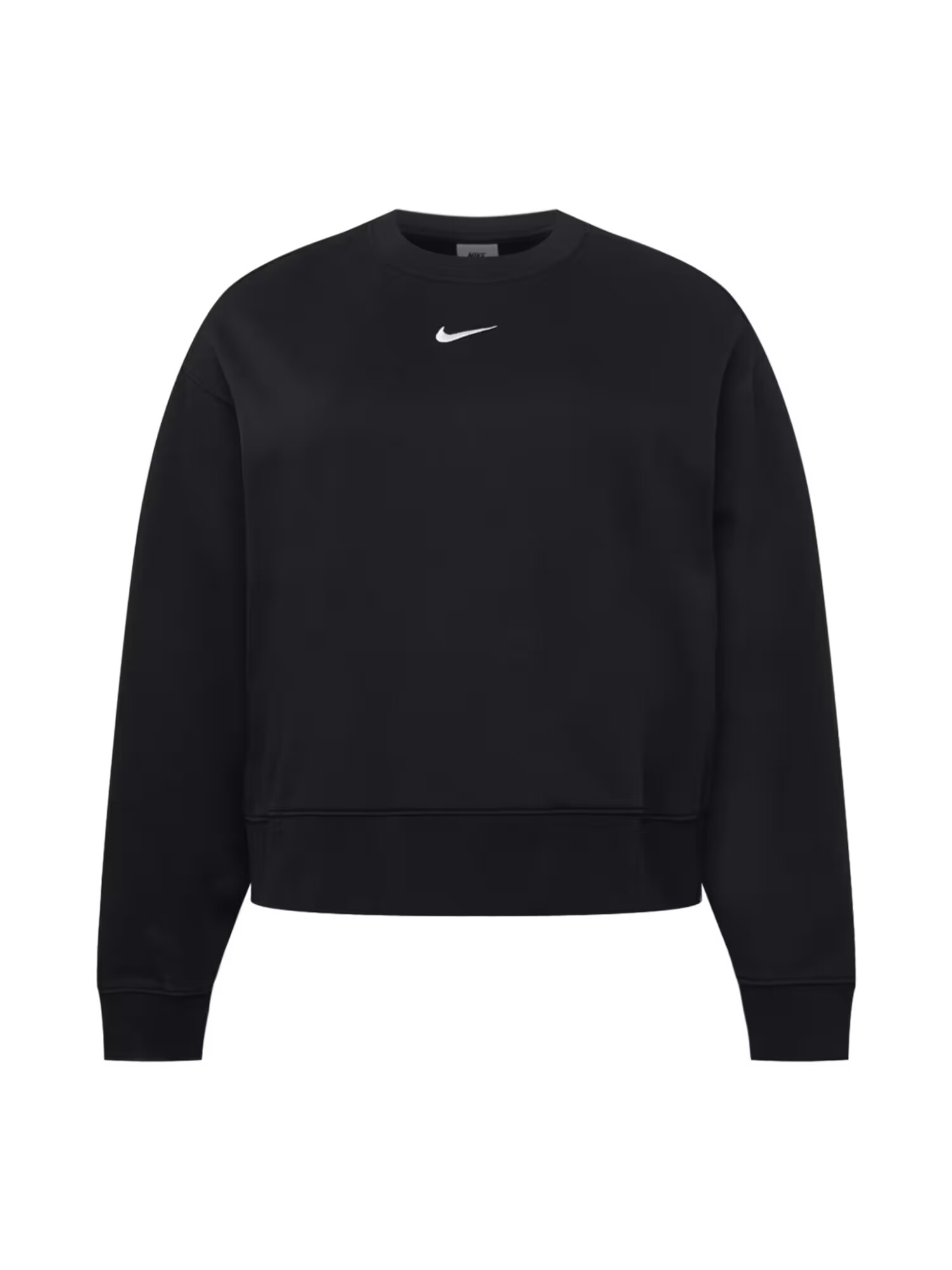 Nike Sportswear Bluză de molton negru / alb - Pled.ro