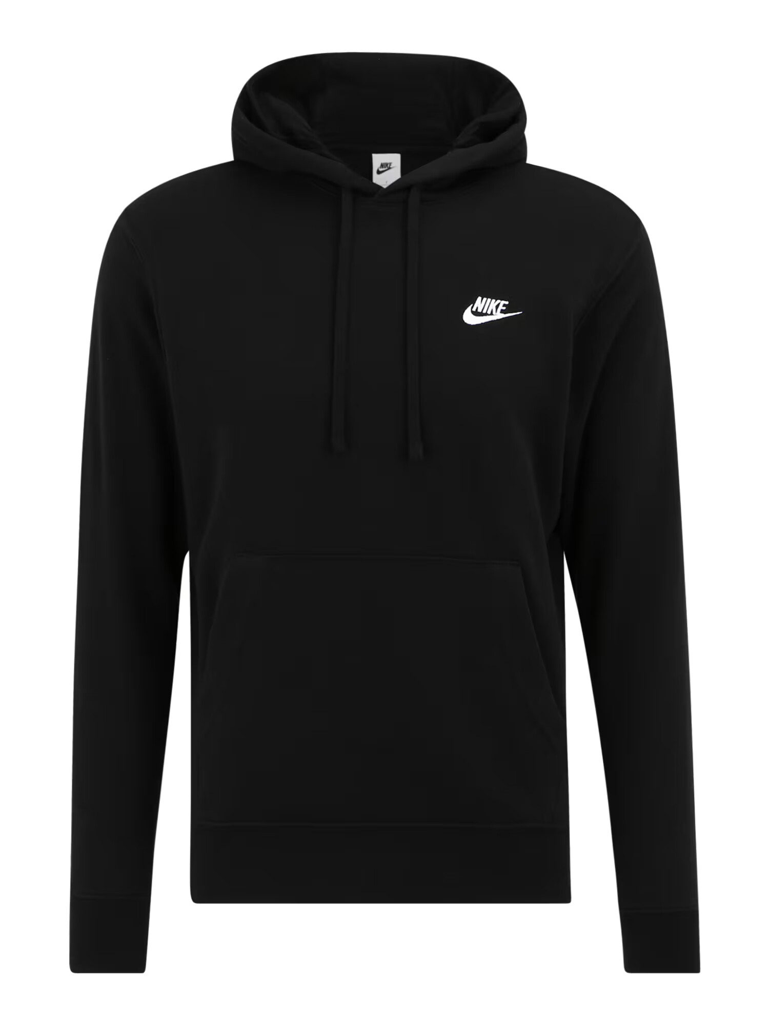 Nike Sportswear Bluză de molton 'Club' negru / alb - Pled.ro