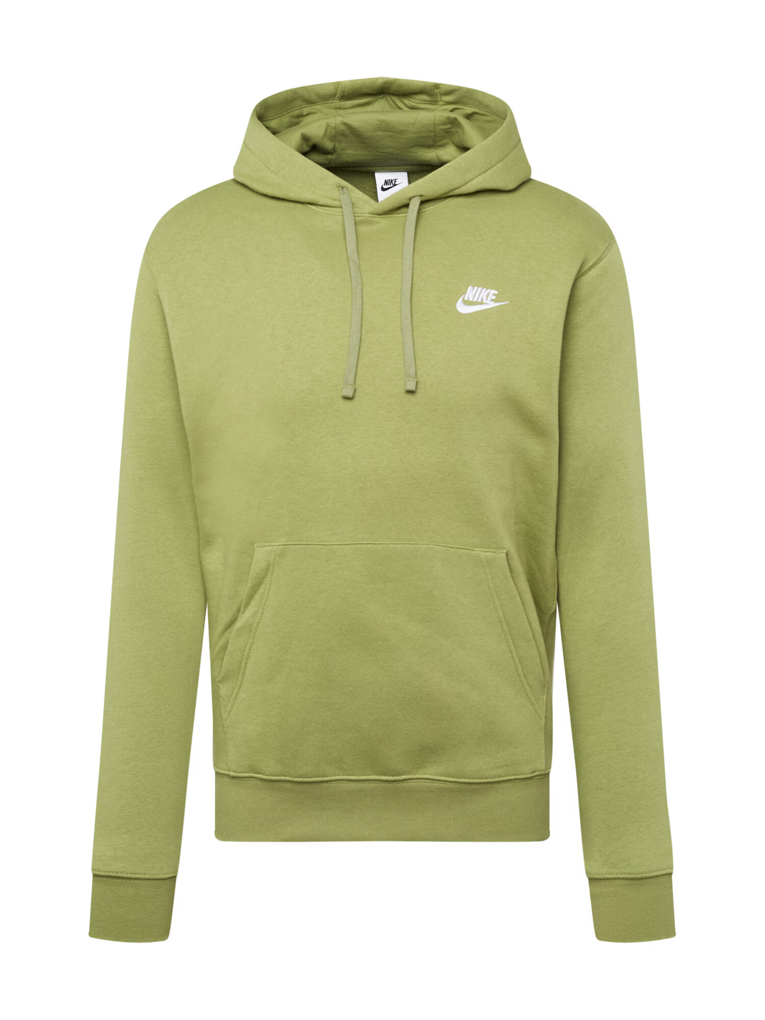 Nike Sportswear Hanorac sport 'Club Fleece' oliv / alb - Pled.ro