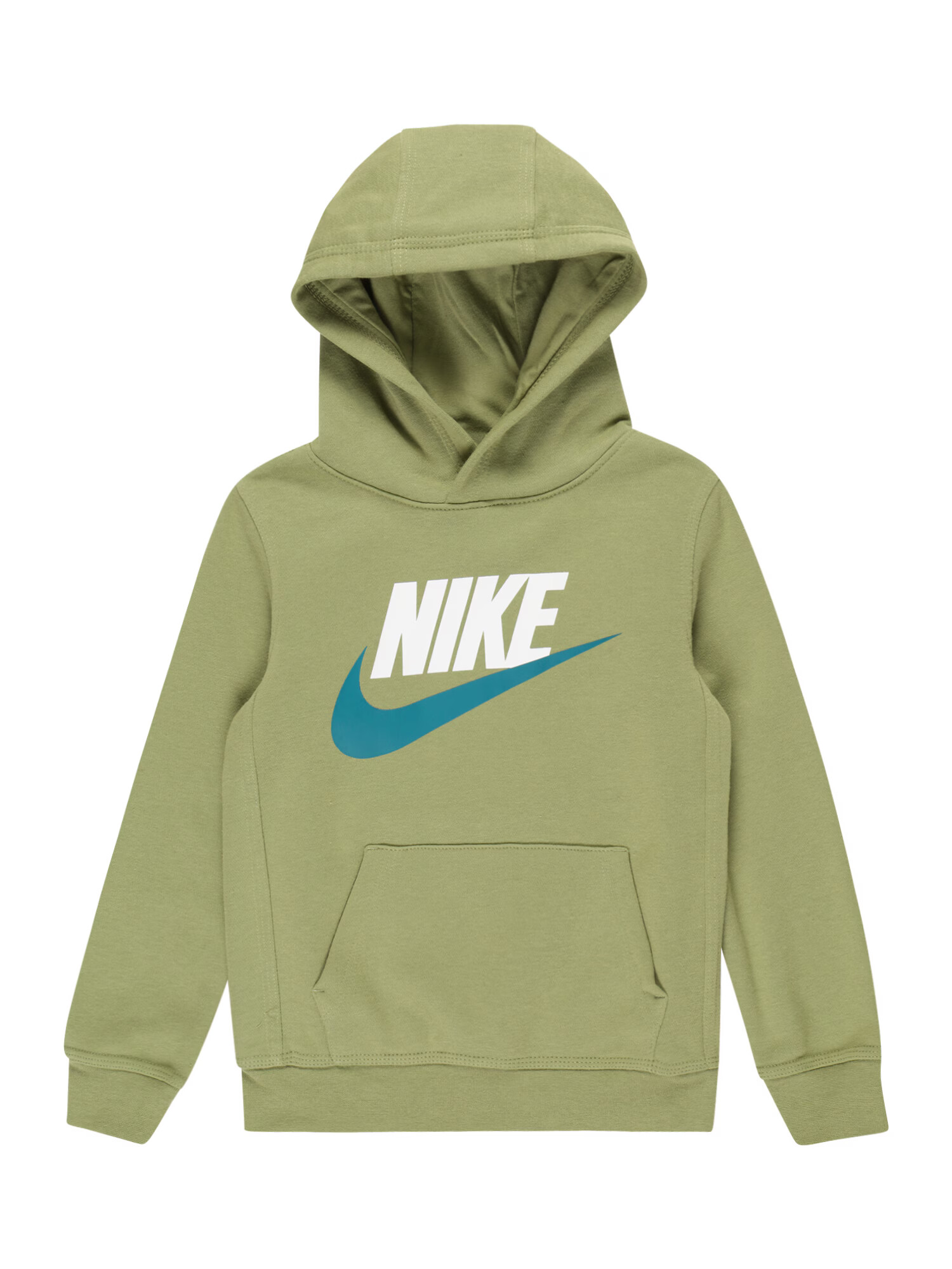 Nike Sportswear Bluză de molton oliv / verde petrol / alb - Pled.ro