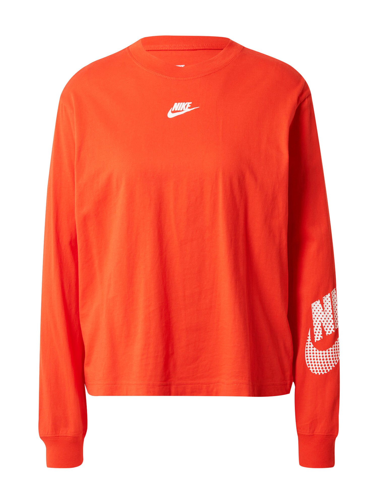 Nike Sportswear Bluză de molton roșu / alb - Pled.ro