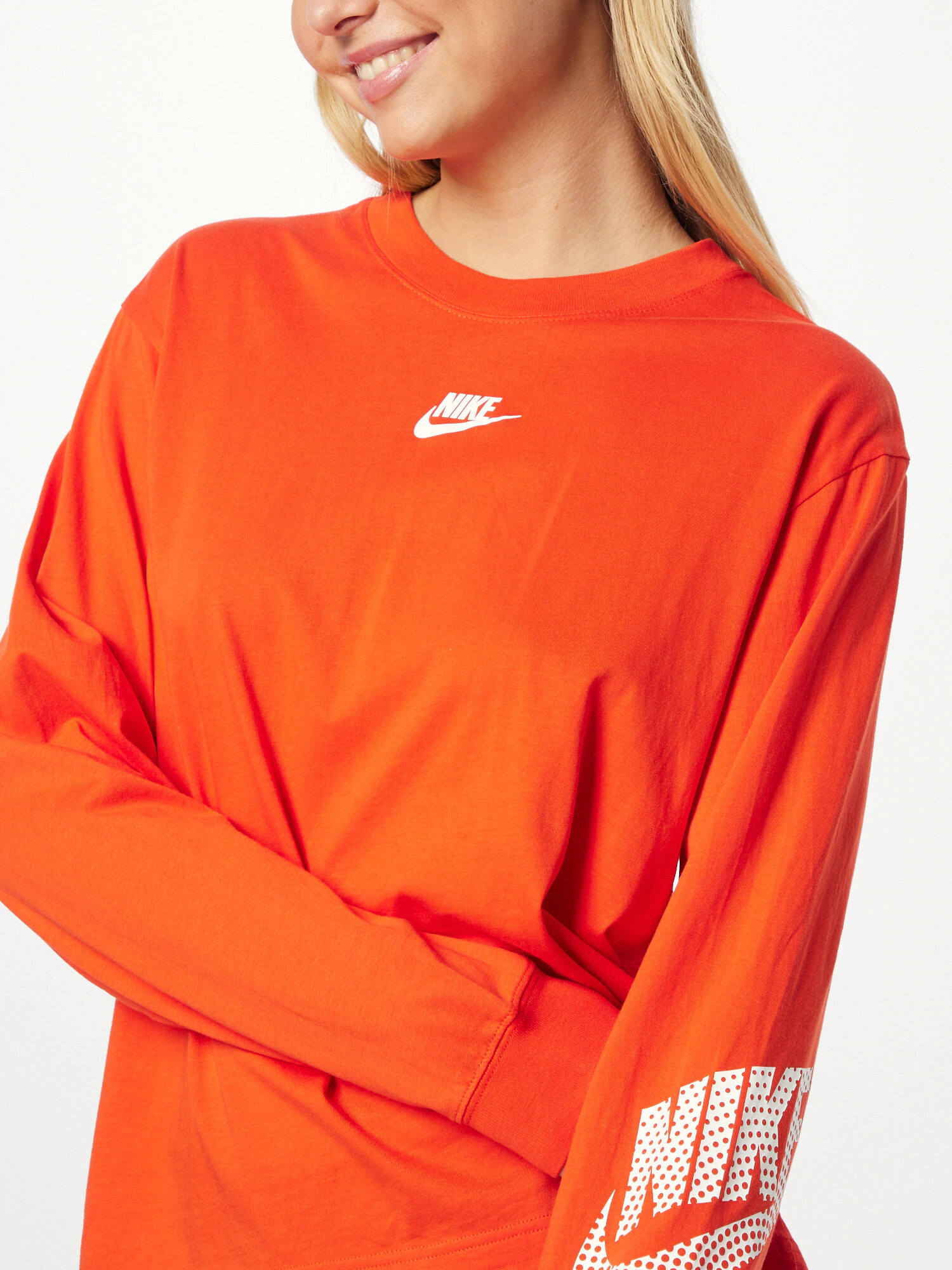 Nike Sportswear Bluză de molton roșu / alb - Pled.ro