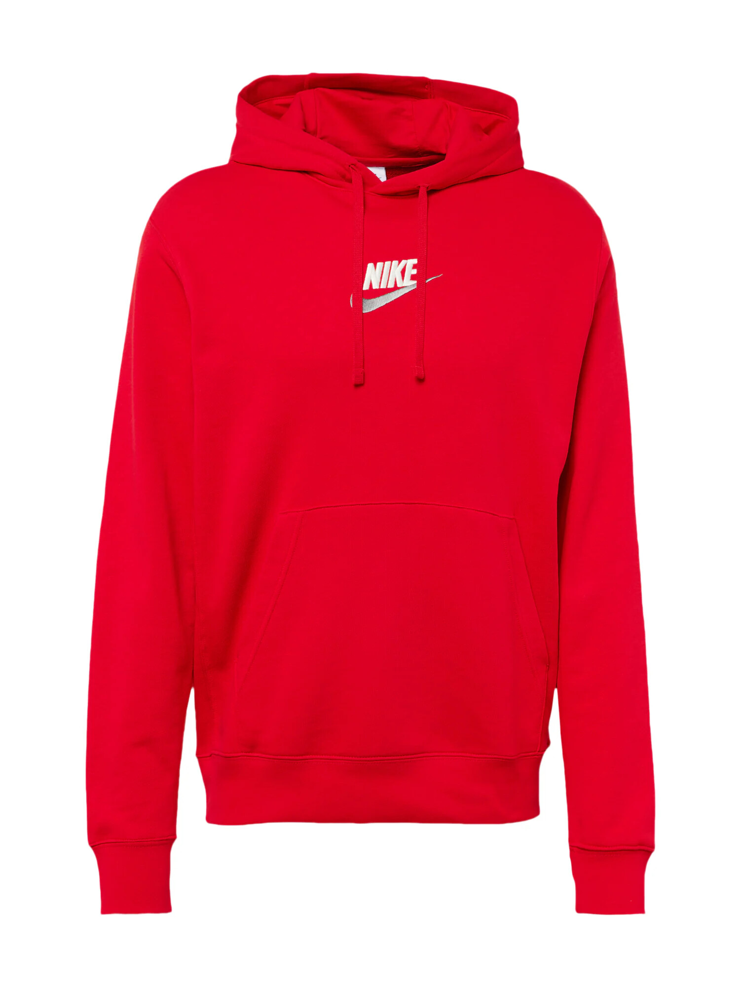 Nike Sportswear Bluză de molton roșu / argintiu / alb - Pled.ro