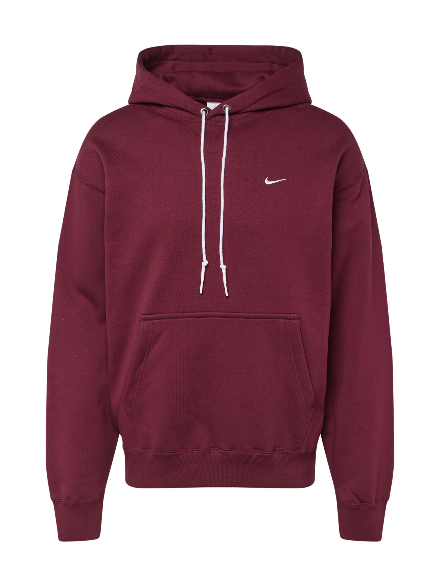 Nike Sportswear Bluză de molton roșu burgundy / alb - Pled.ro