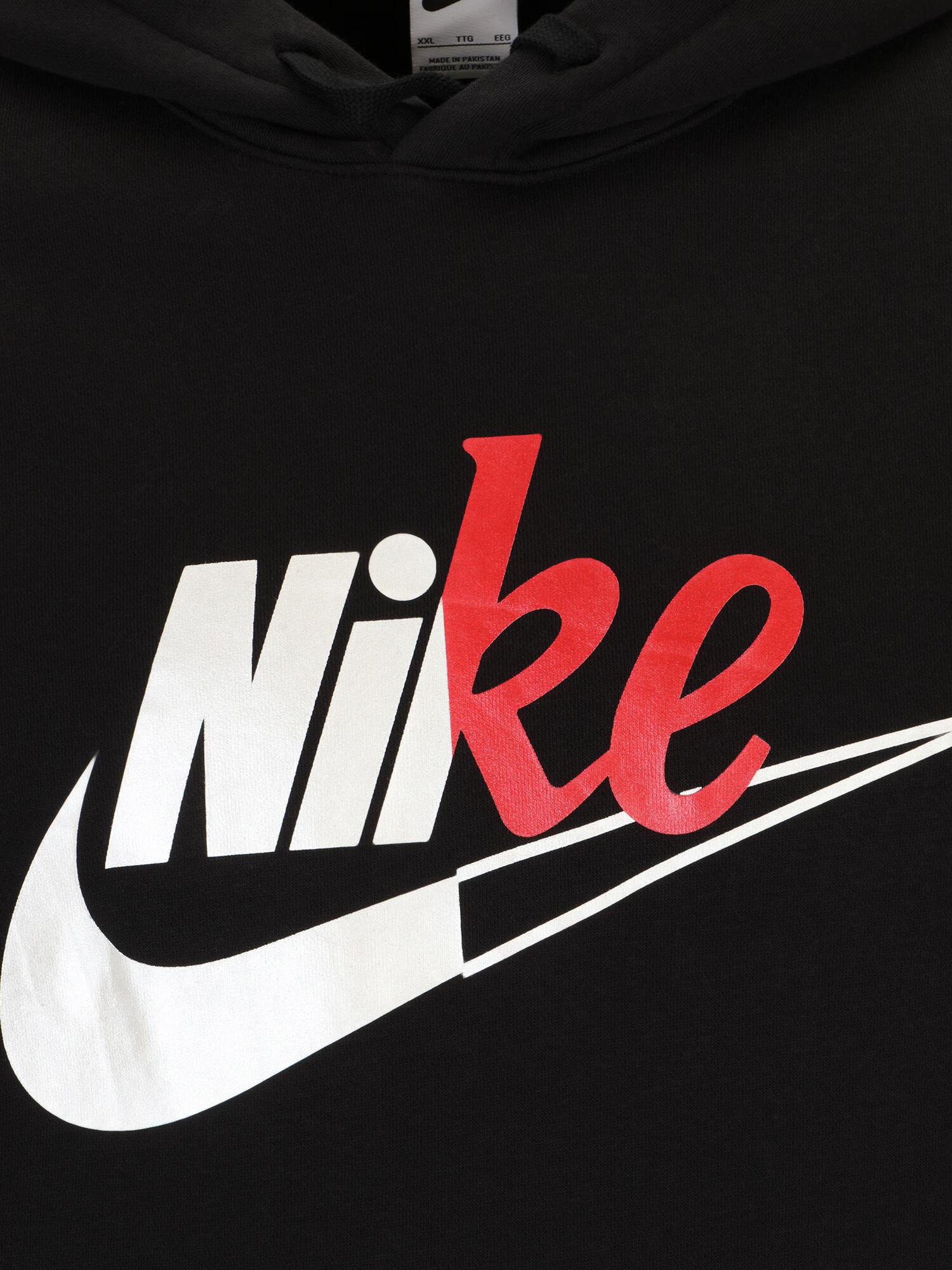 Nike Sportswear Bluză de molton roșu / negru / alb - Pled.ro