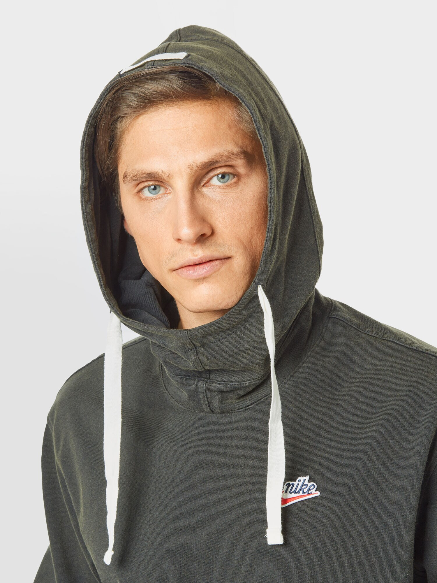 Nike Sportswear Bluză de molton roșu / negru amestecat / alb - Pled.ro