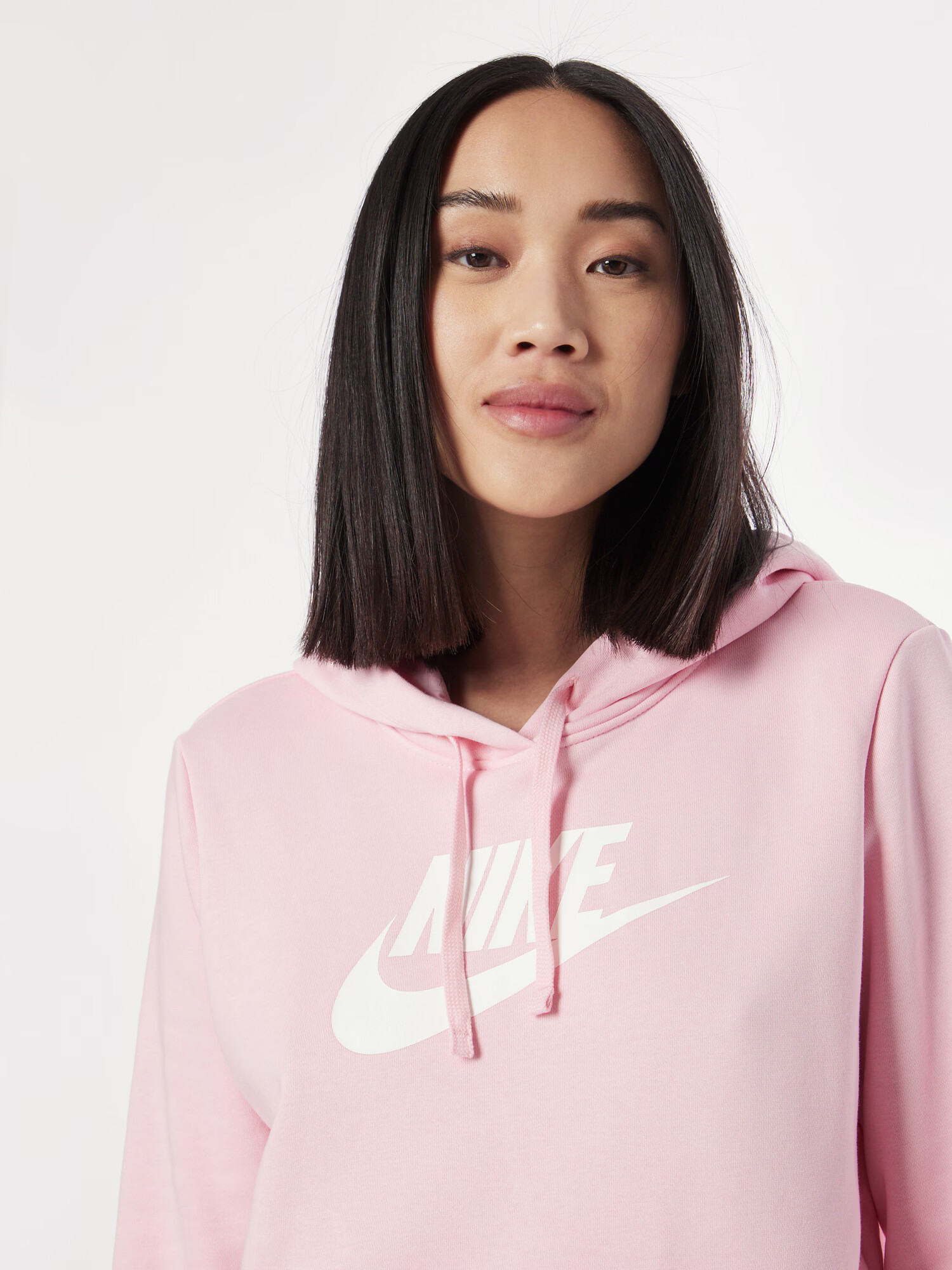 Nike Sportswear Bluză de molton roz deschis / alb - Pled.ro