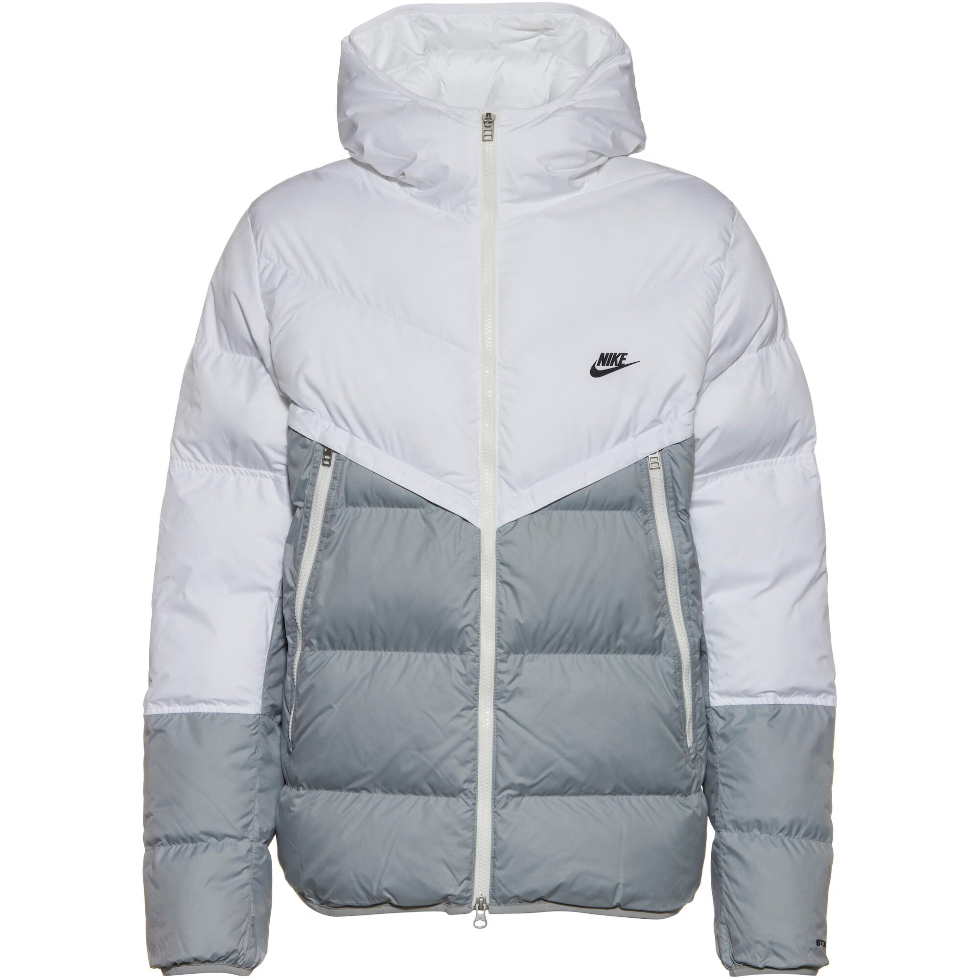 Nike Sportswear Geacă de iarnă gri / alb - Pled.ro