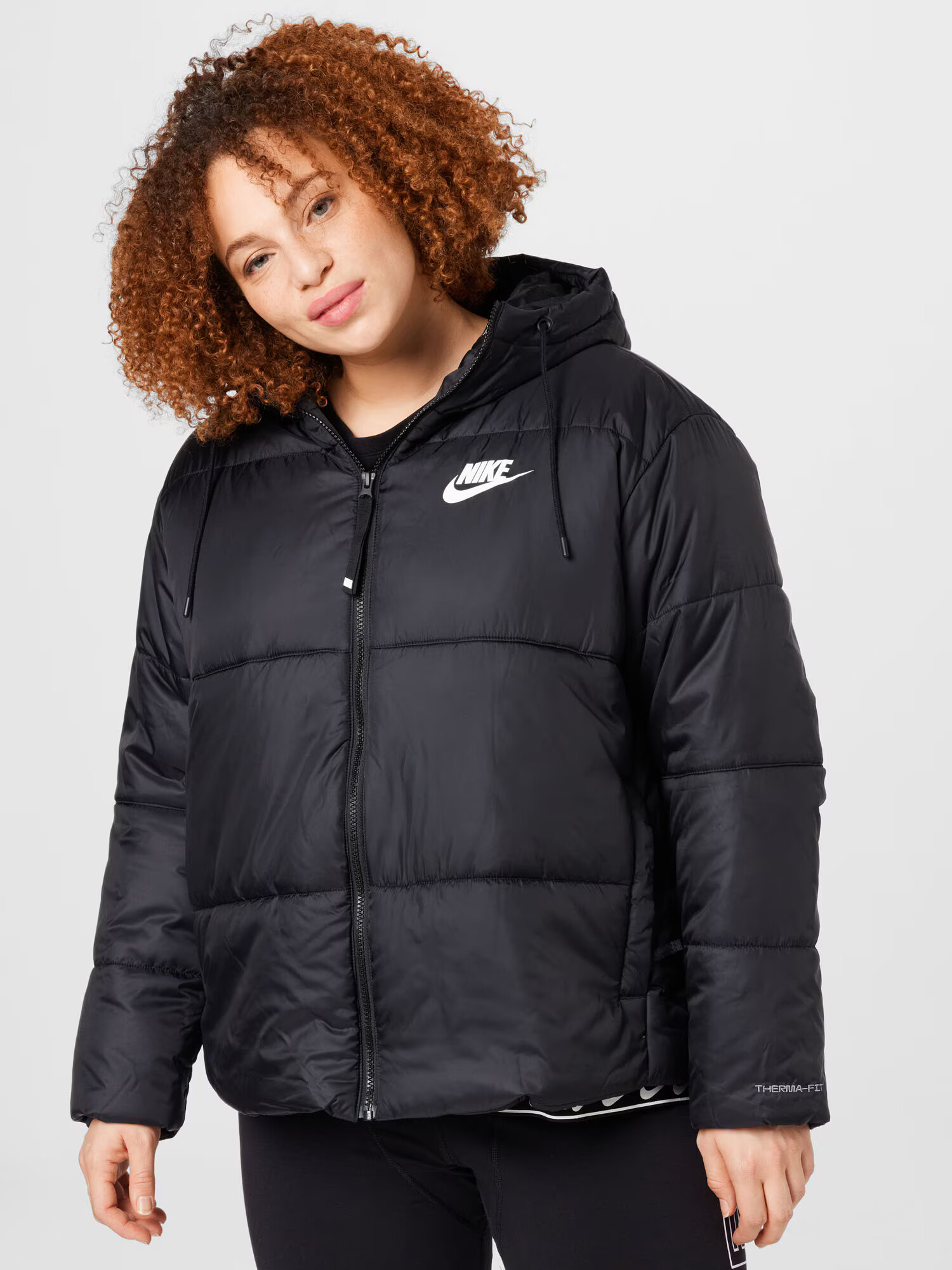 Nike Sportswear Geacă de iarnă negru / alb - Pled.ro