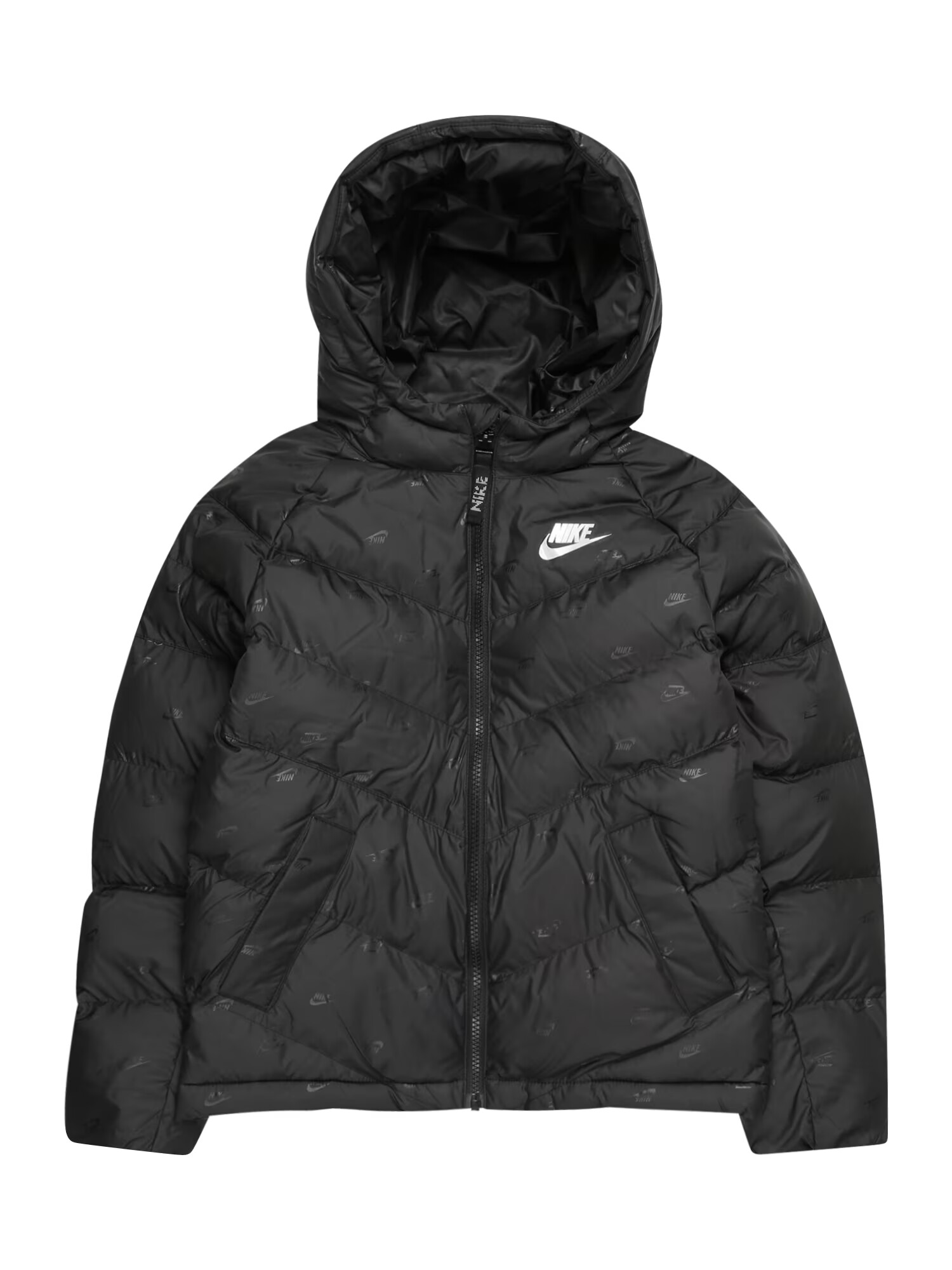 Nike Sportswear Geacă de iarnă negru / alb - Pled.ro