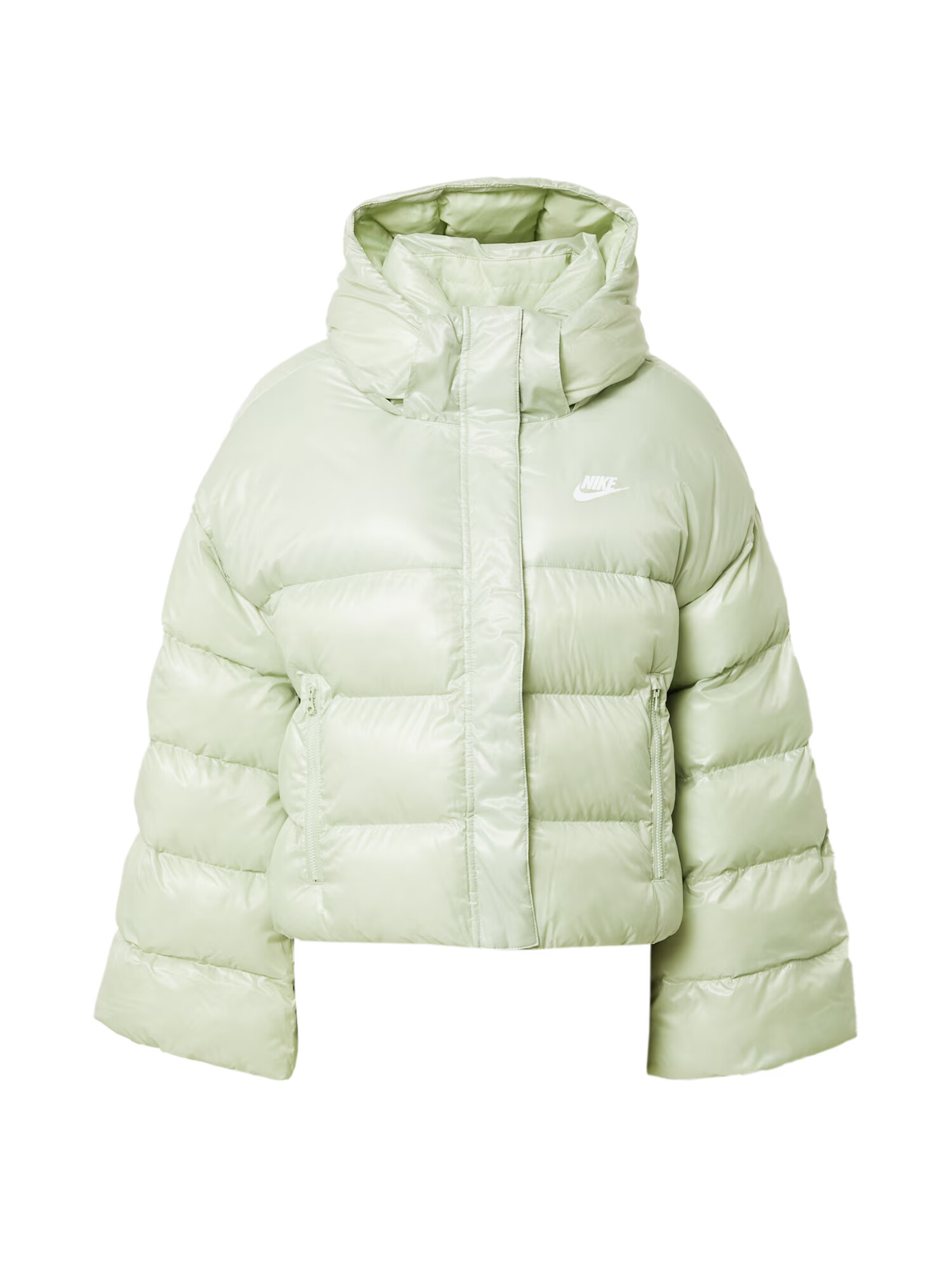 Nike Sportswear Geacă de iarnă verde deschis / alb - Pled.ro