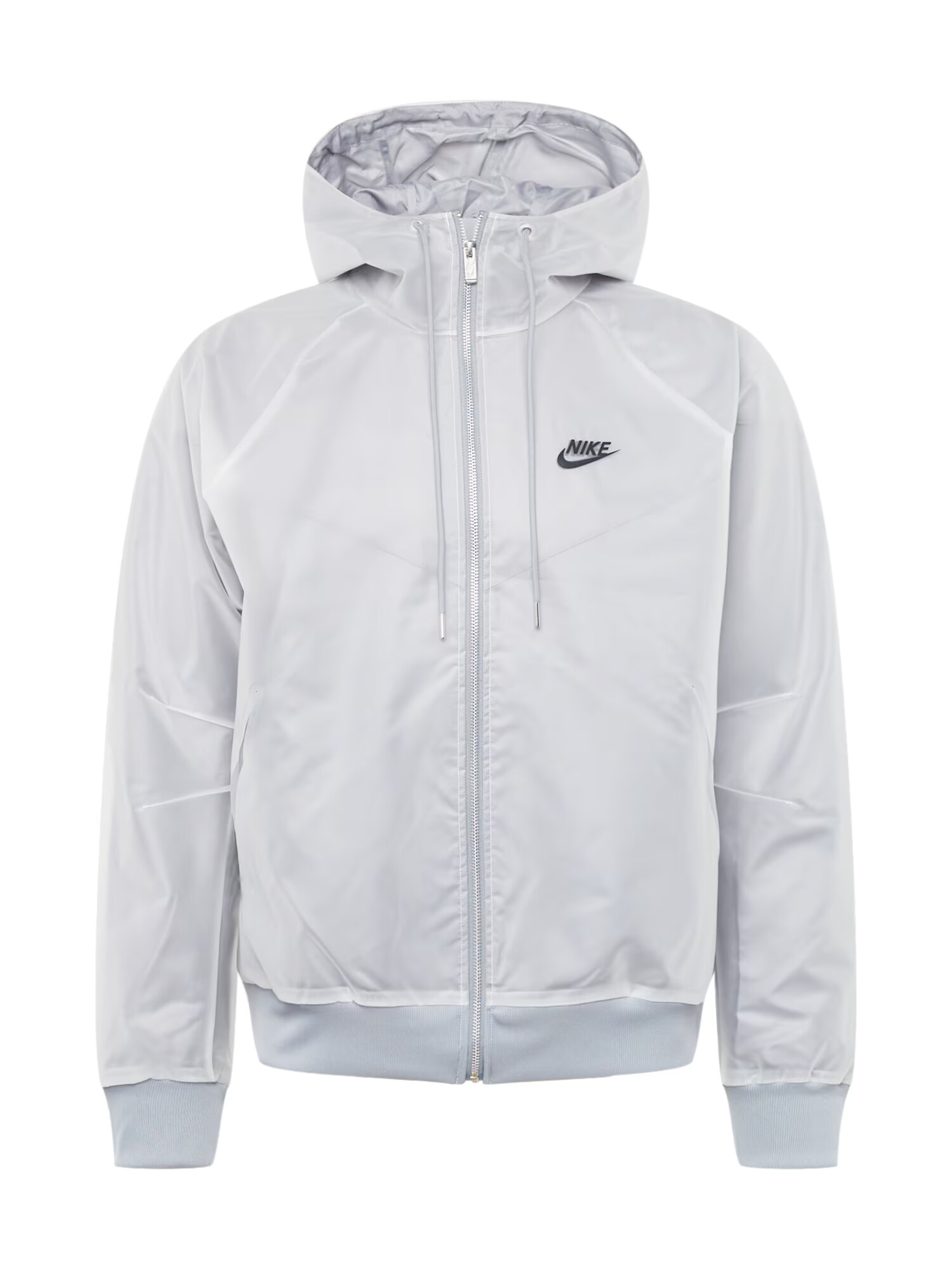 Nike Sportswear Geacă de primăvară-toamnă 'CIRCA WINDRUNNER' gri / negru / alb - Pled.ro