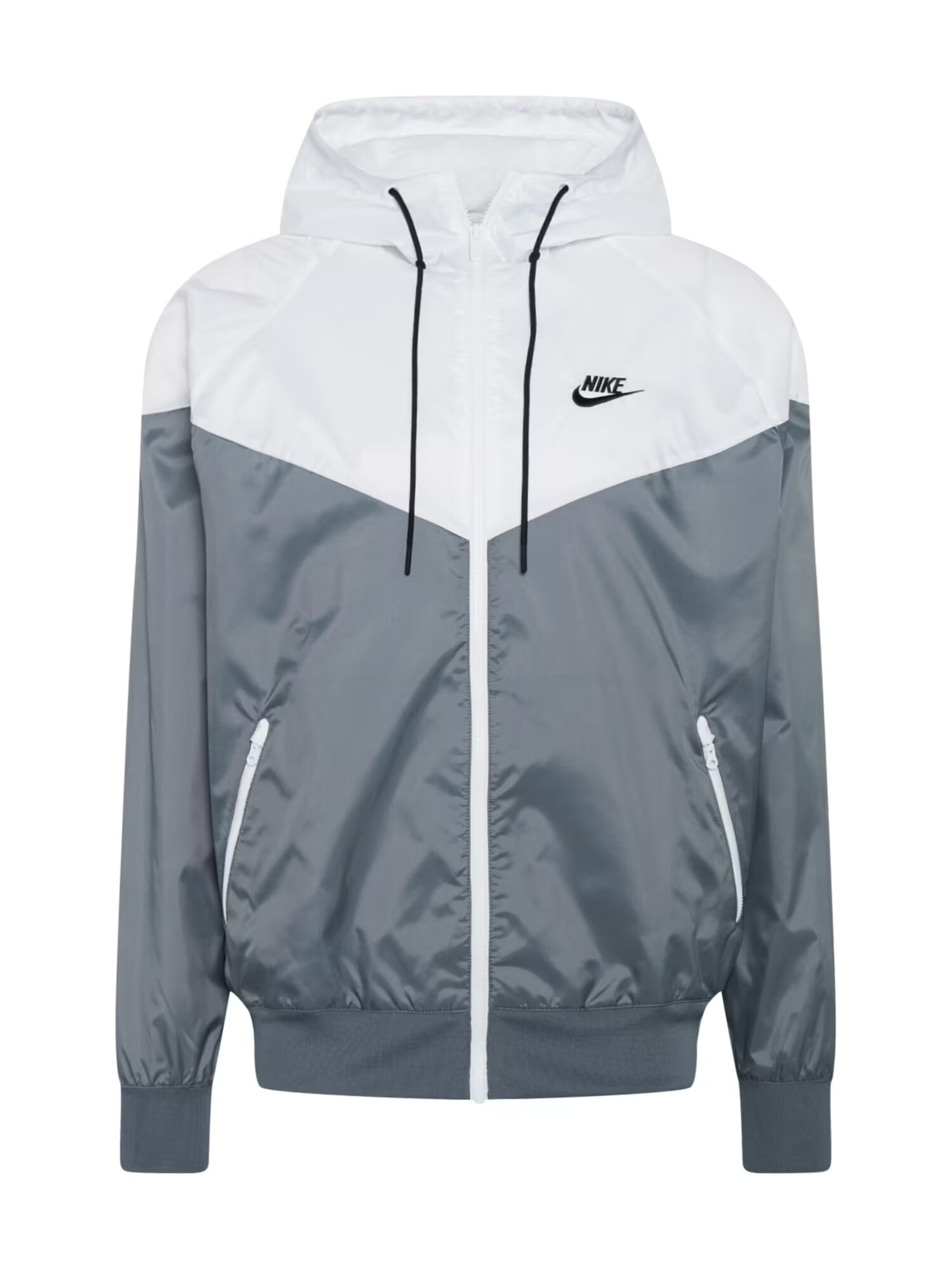 Nike Sportswear Geacă de primăvară-toamnă 'Heritage Essentials' gri deschis / gri închis / alb - Pled.ro