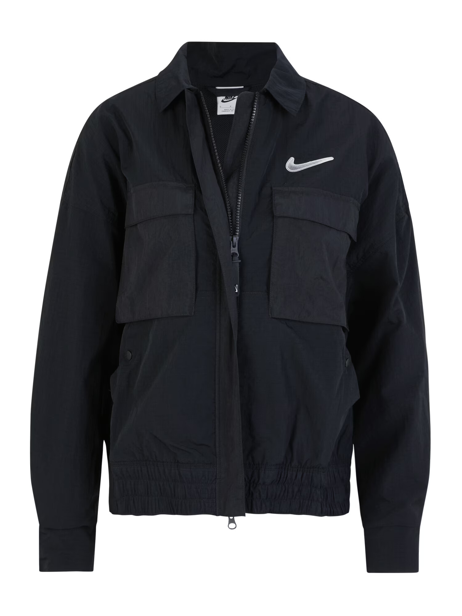 Nike Sportswear Geacă de primăvară-toamnă negru / alb - Pled.ro