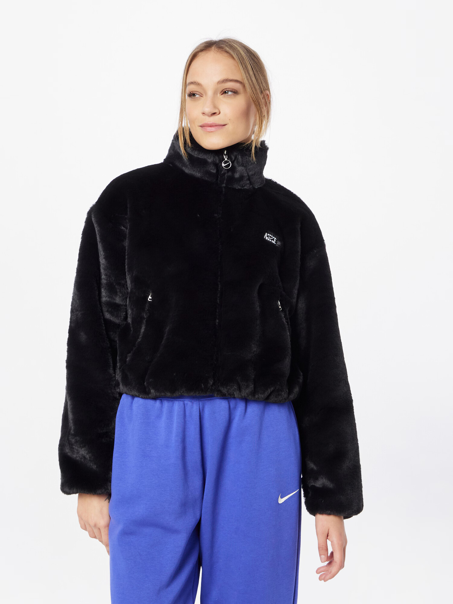 Nike Sportswear Geacă de primăvară-toamnă 'Icon Clash' negru / alb - Pled.ro